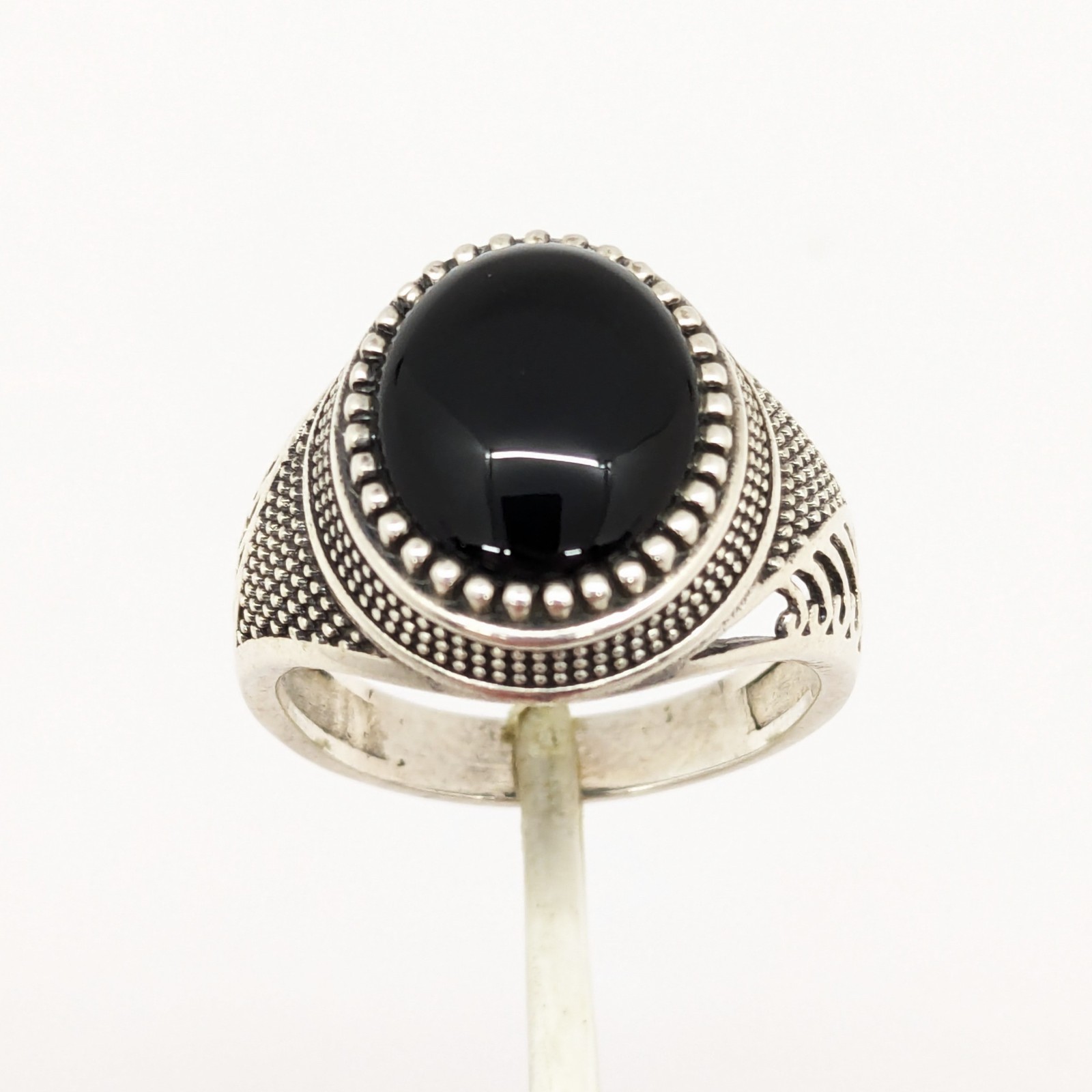 Vintage Luxury RING Silver 925 with Big Bright Stone -size: 9US (19mm), 6.2g| #6