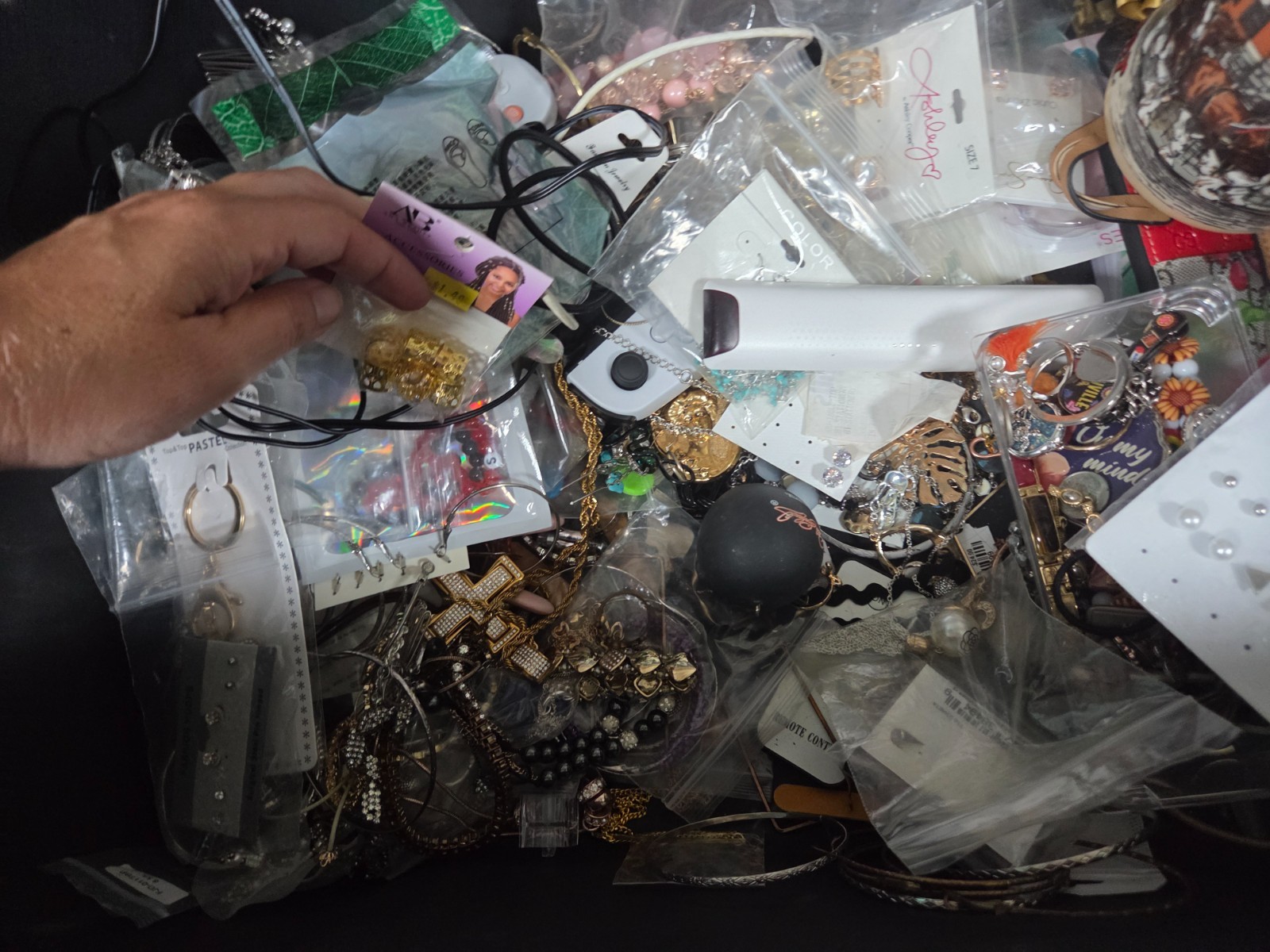Storage unit find- tote full of jewelry sterling silver