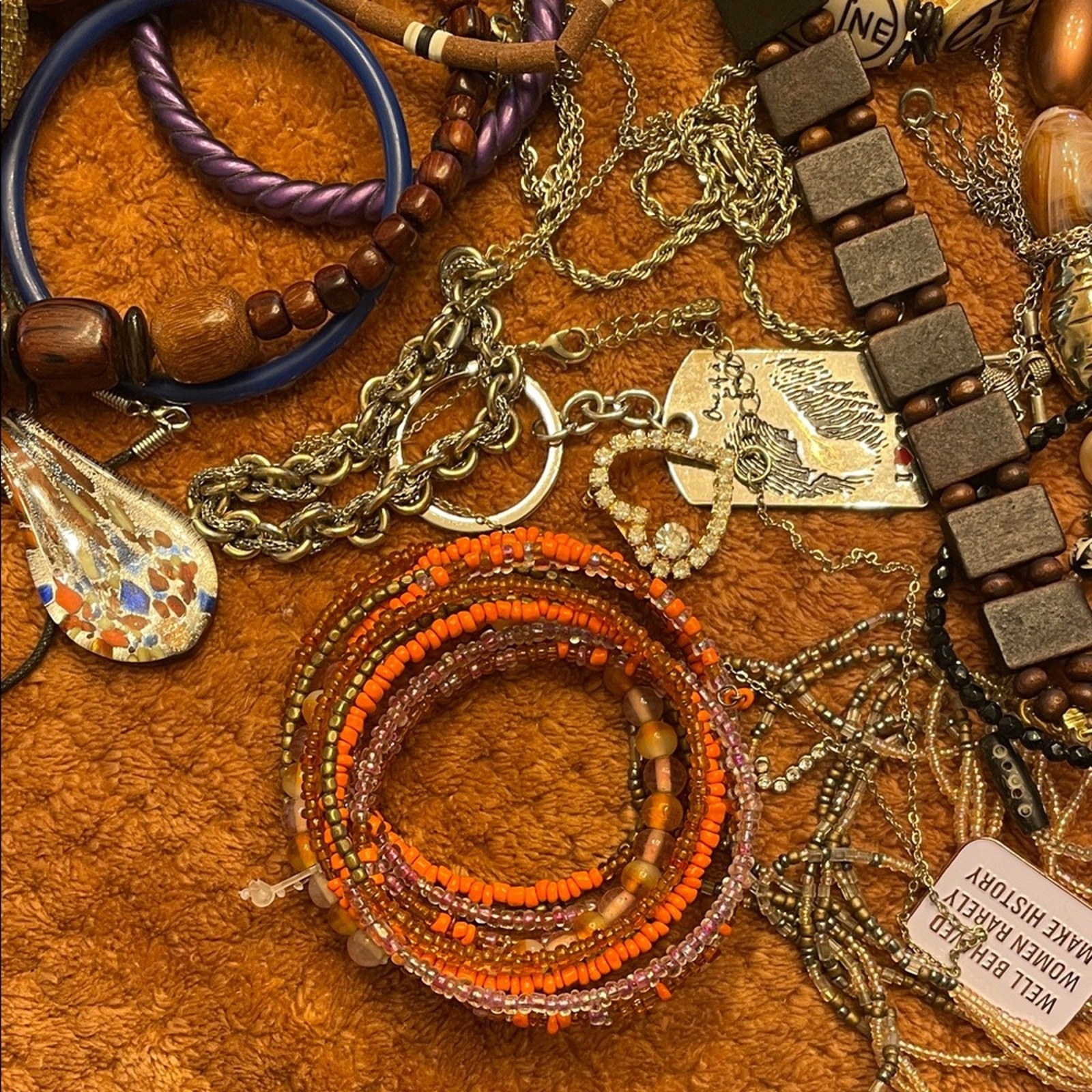 Crafting Lot B 1.5lbs multiple beads and metals