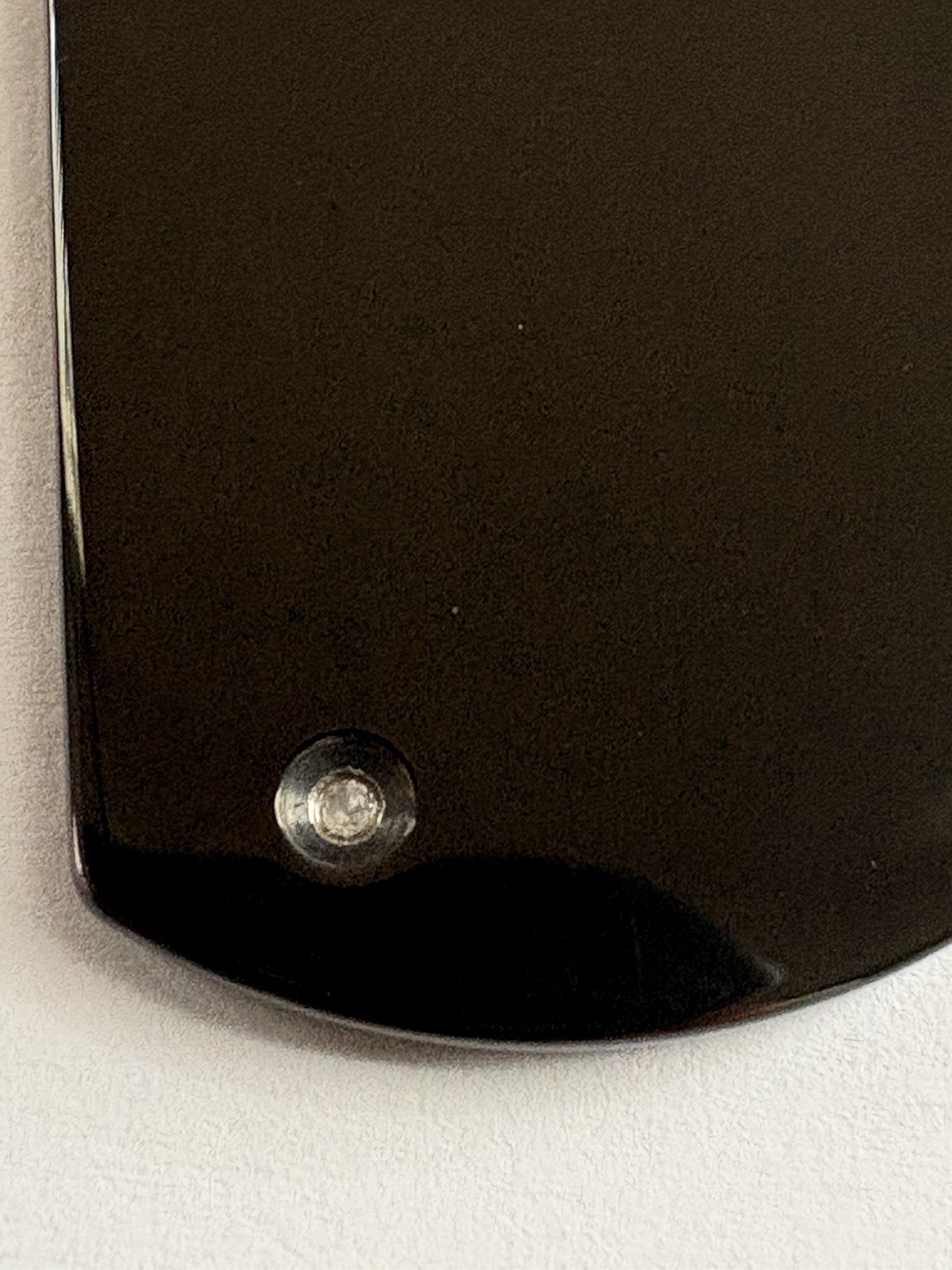 TUNGSTEN CARBIDE Diamond Black Dark Grey Dog Tag Pendant