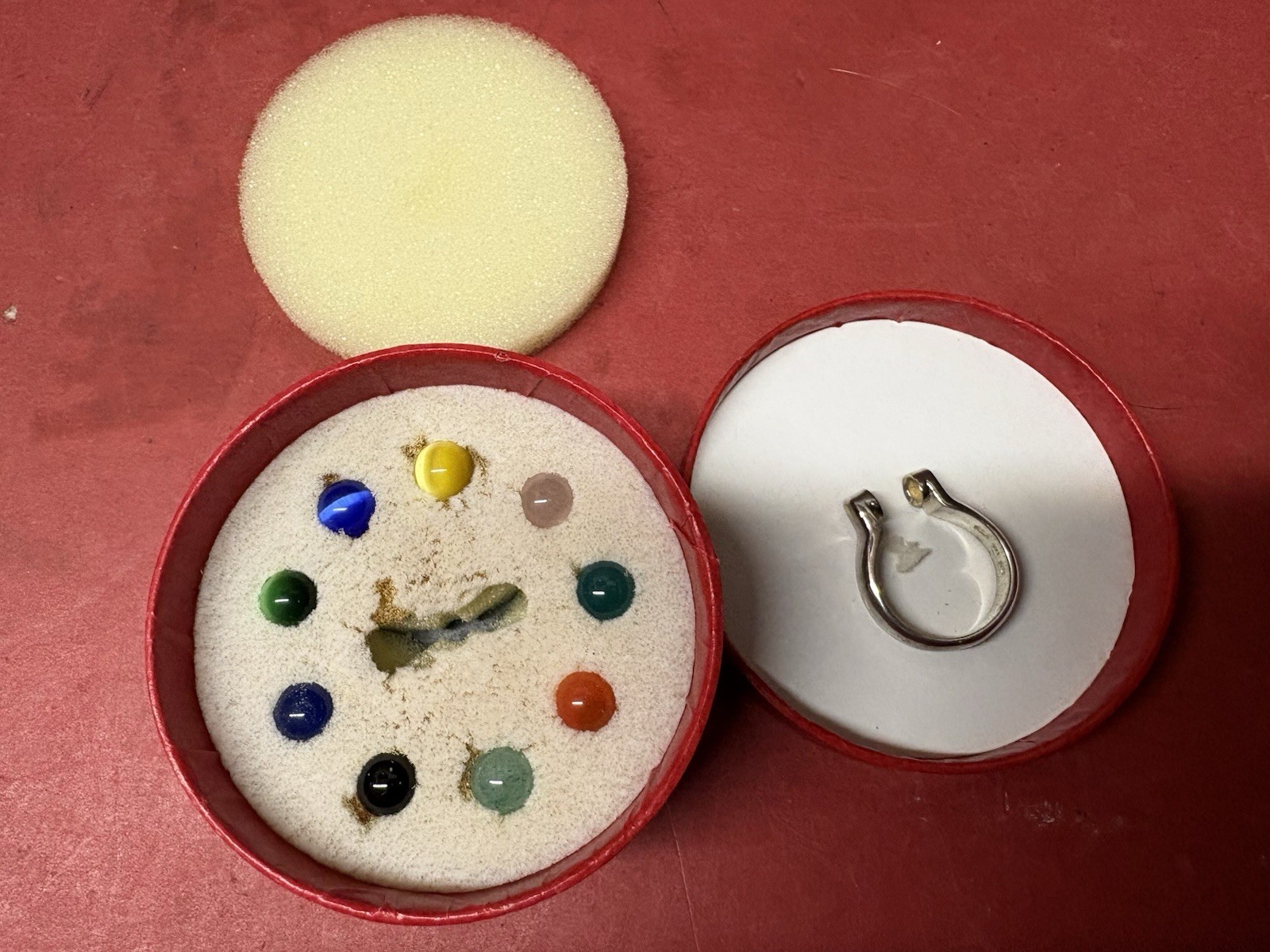 Vintage 1990s Sterling Silver Interchangeable Ring Size 8 3/4 Looks Unused