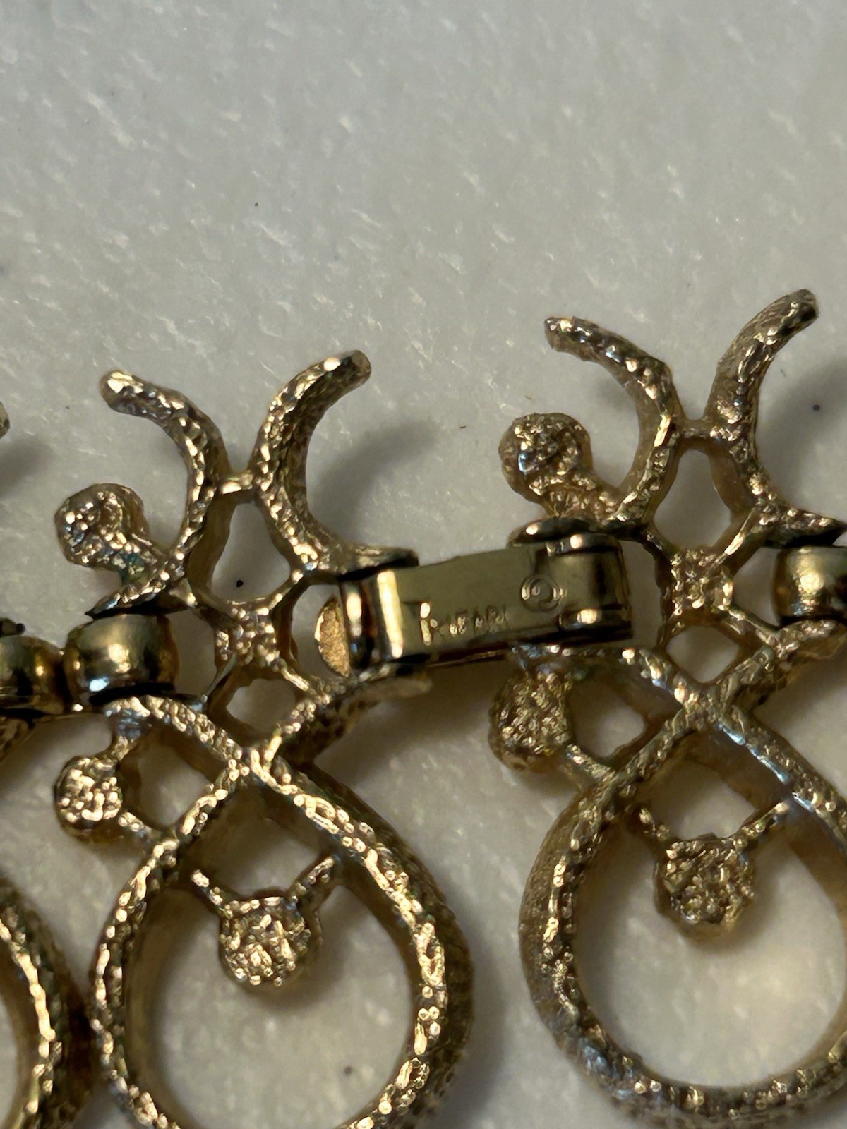 Trifari Gold-Tone Crown Jewelry Necklace, Vintage, Adjustable