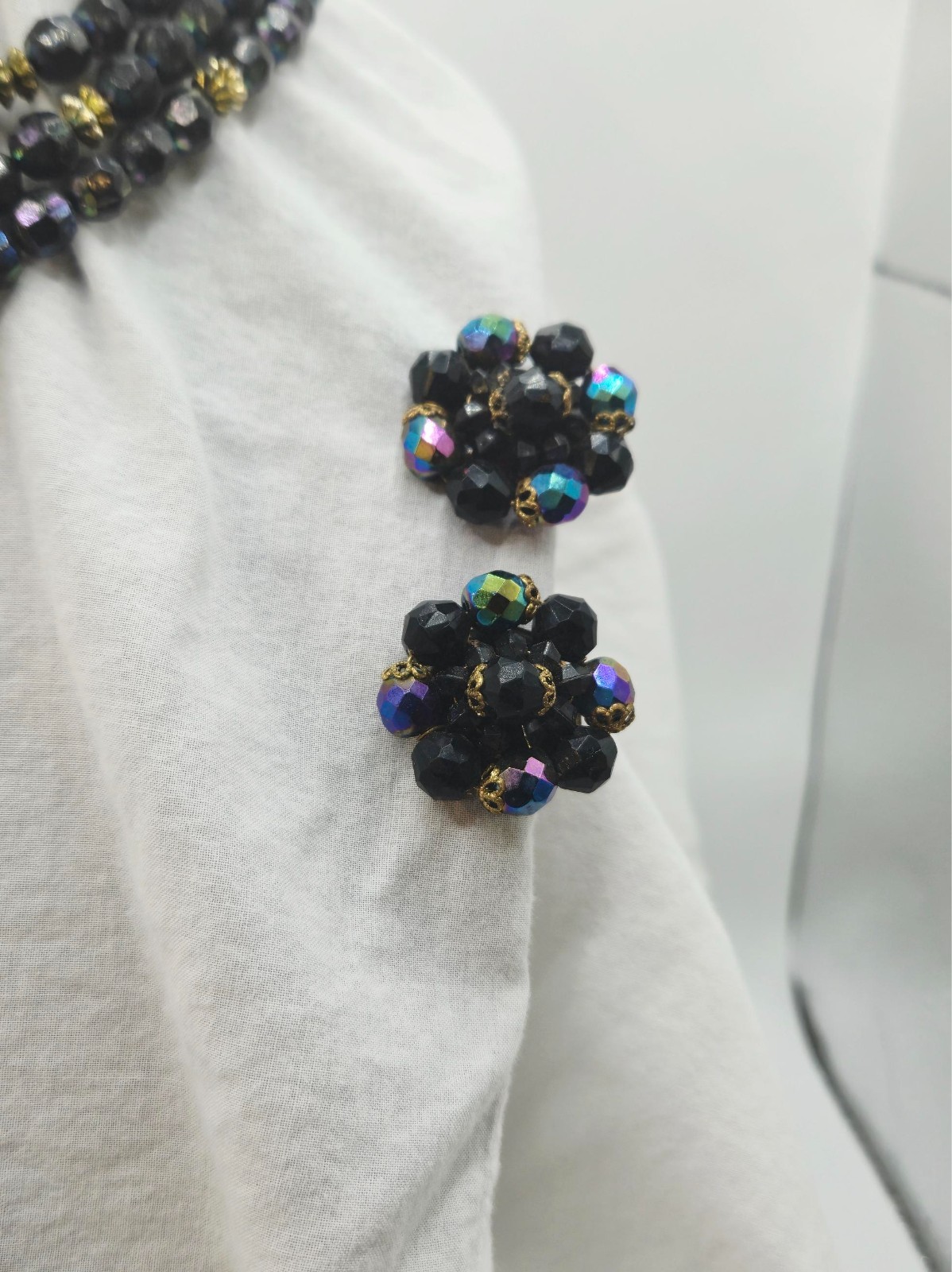 Vtg AB – West Germany Earrings & Matching Necklace/Bracelet READ DESCRIPTION