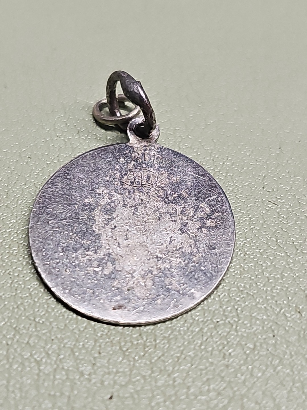 STERLING SILVER CHARM 4 LEAF CLOVER GOOD LUCK CHARM 2.41 grams marked sterling