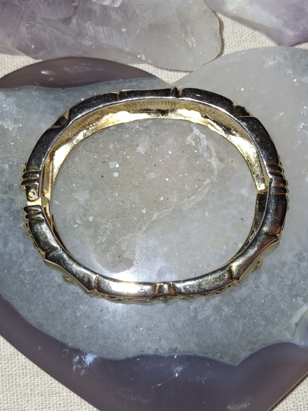 Vintage Gold & Silver CZ Tone Bracelet