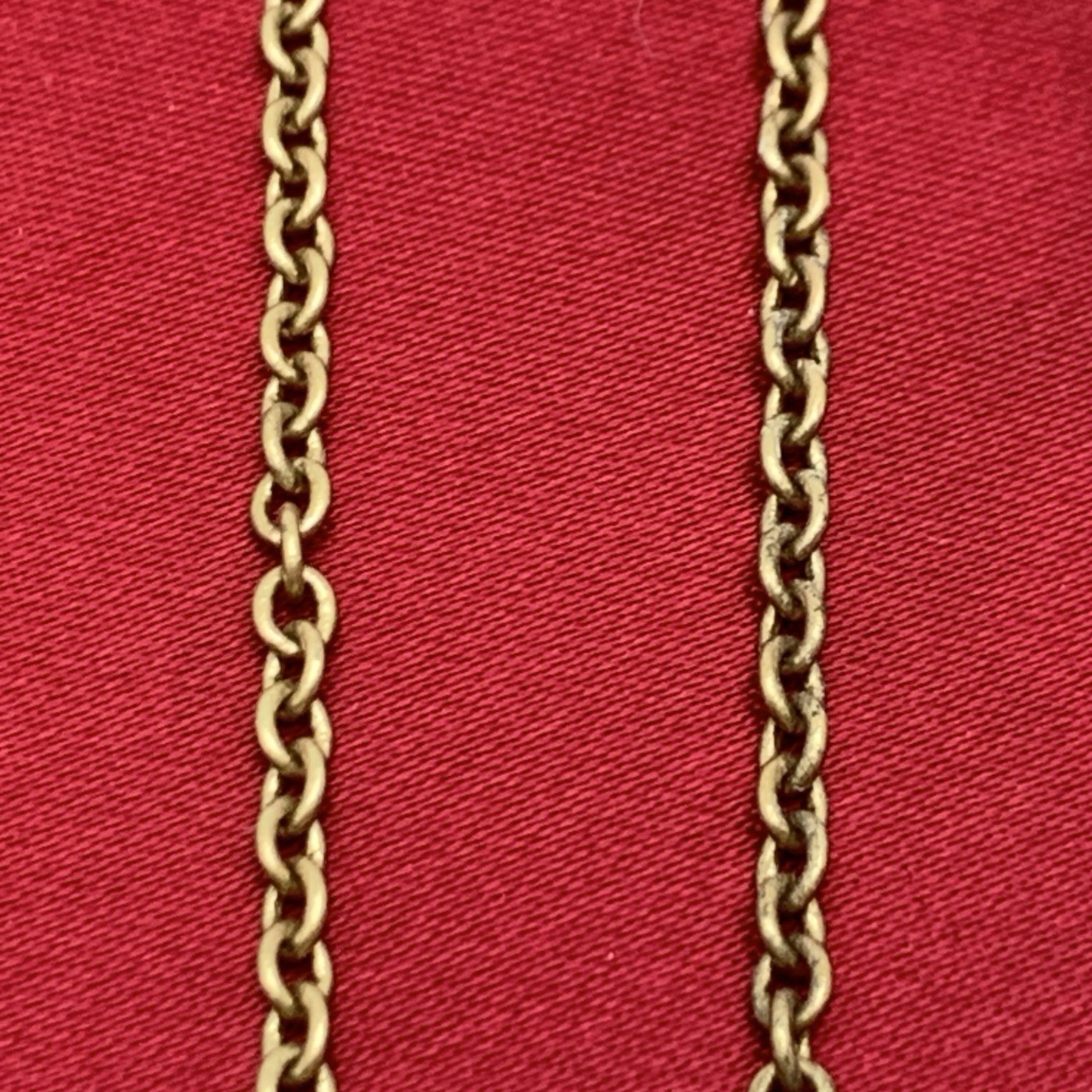 SHB Goldtone Brown/Tan Stone Cabochon Dangle Necklace