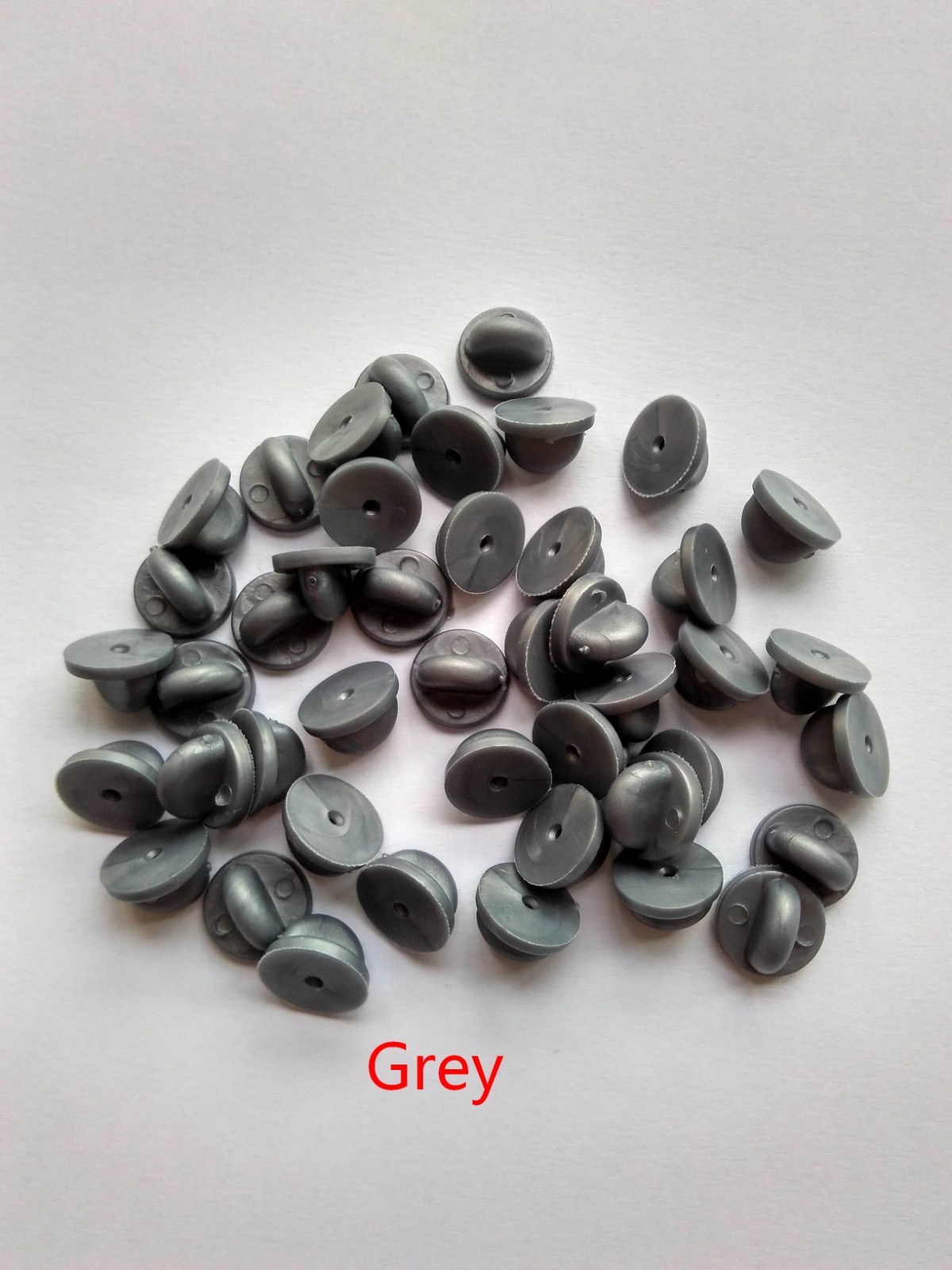 wholesale pvc rubber pin back clasp clutch hold for lapel enamel badge military