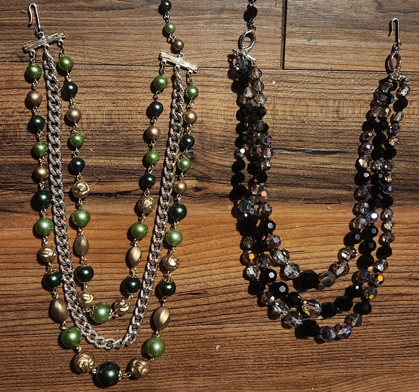 Vintage Beaded Necklace Lot of 2 Multi Strand Vendome? Laguna? Japan/Hong Kong