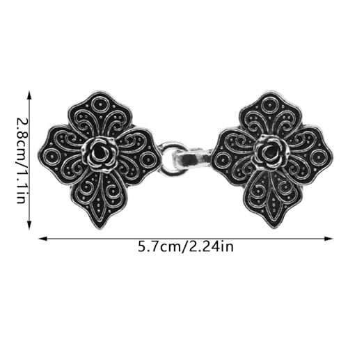 yyangz 2 Pair Leaf Shaped Alloy Snap Clips Rose Leaf Sweater Clips Women’s