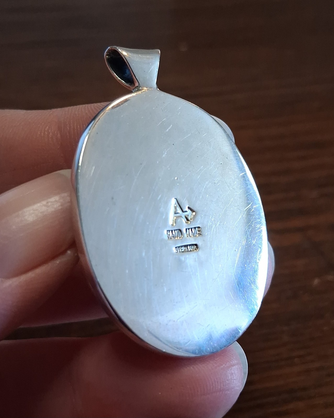 Vintage Sterling Crazy Lace Agate Pendant 19grams See Pics/Description