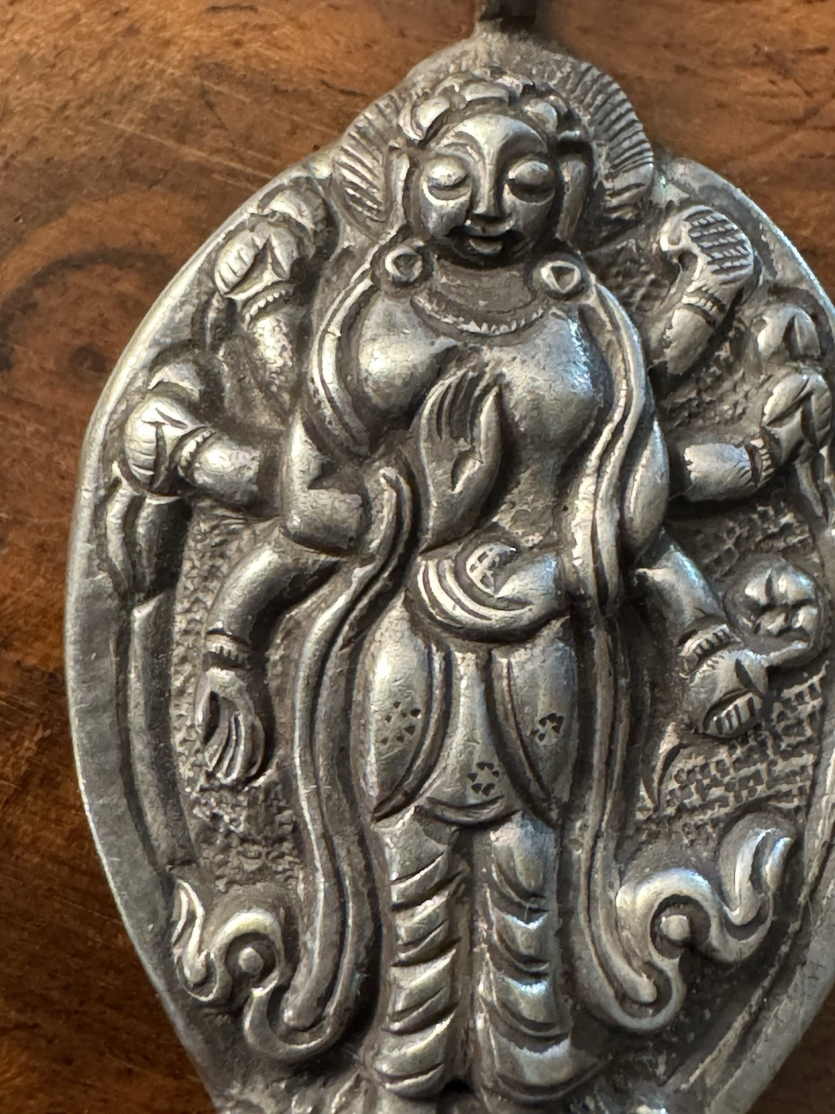 Vintage religion Sterling Silver India Hindu Vishna Shiva Pendant