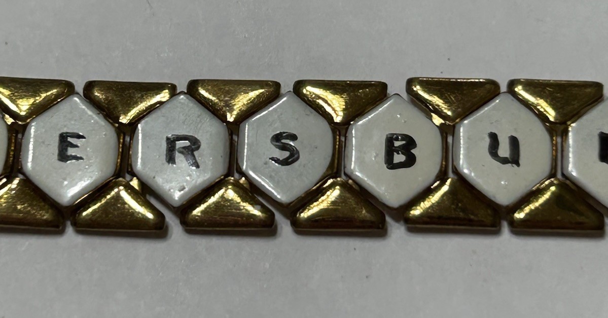 Vintage St Petersburg Florida Bracelet Souvenir Tourist Enamel Brass Plated