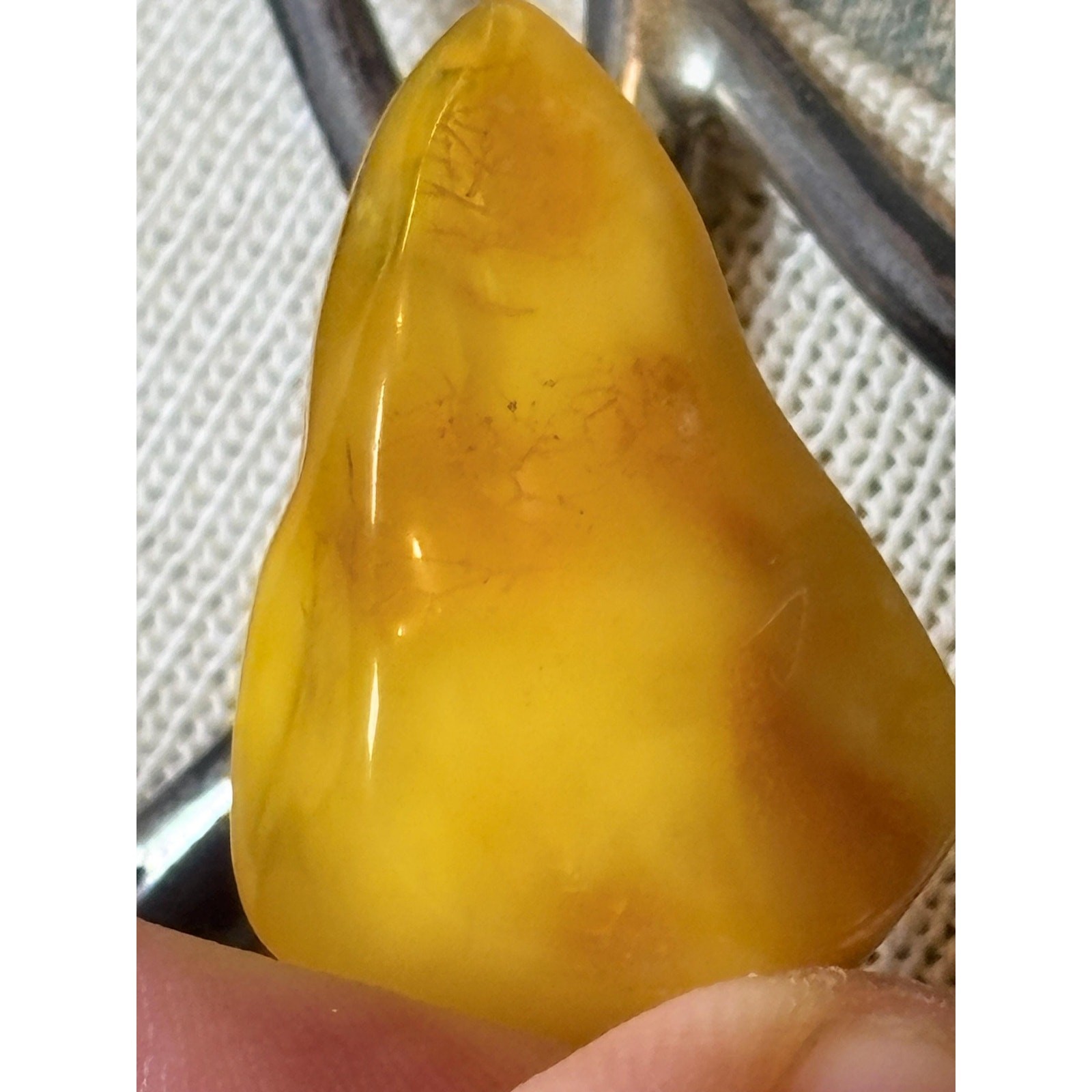 OOAK Egg Yolk / Butterscotch Baltic Amber Sterling Torque Collar Necklace