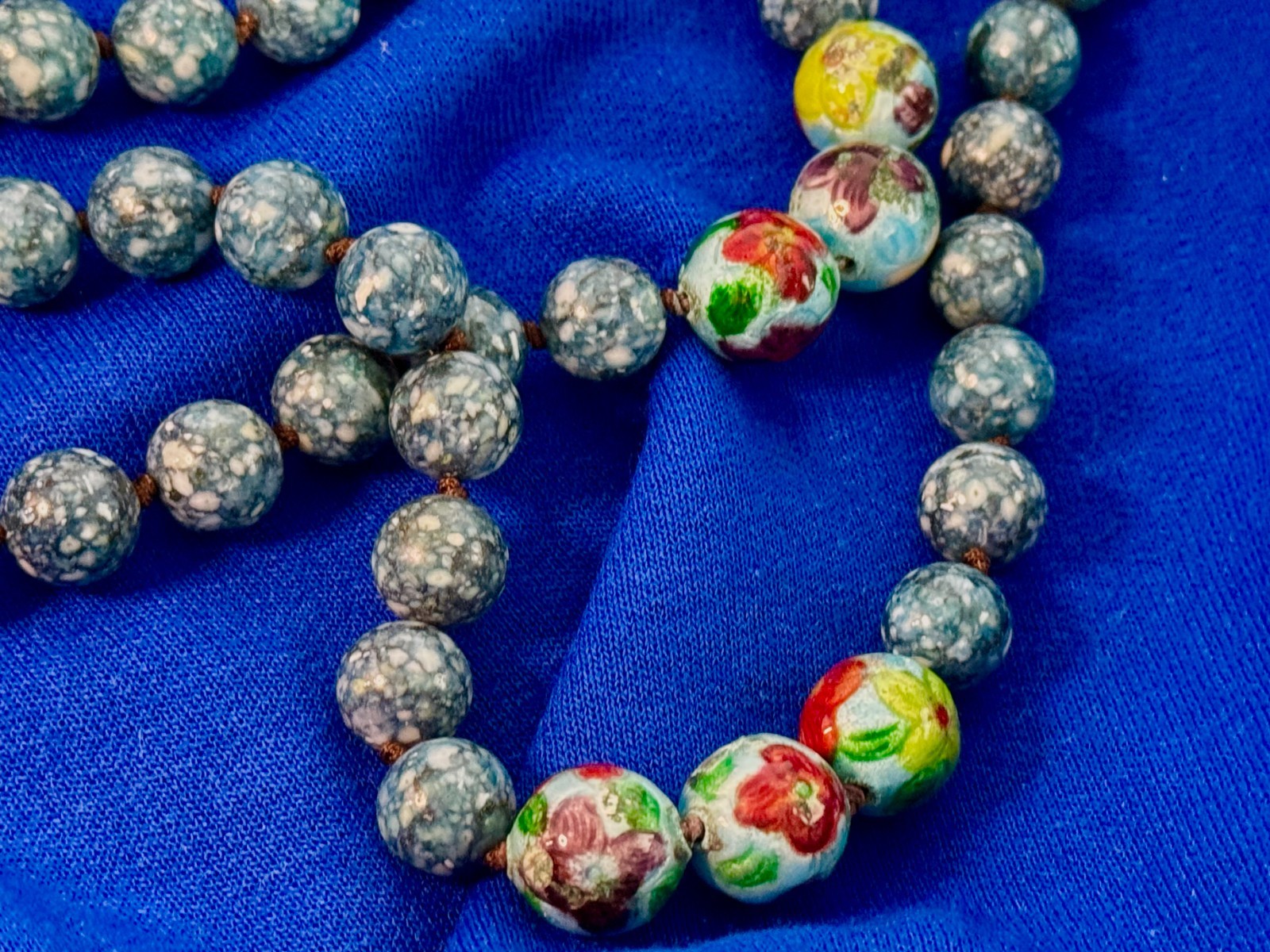 Vintage Chinese Turquoise Necklace. Rare, very unique. Family-owned piece-Taiwan