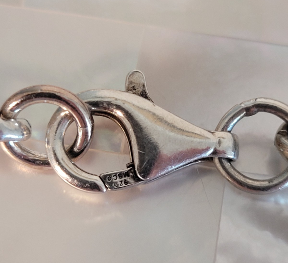 Vintage MSC 925 Sterling Silver Interwoven Link Bracelet 7.5″ L – 23.6 grams