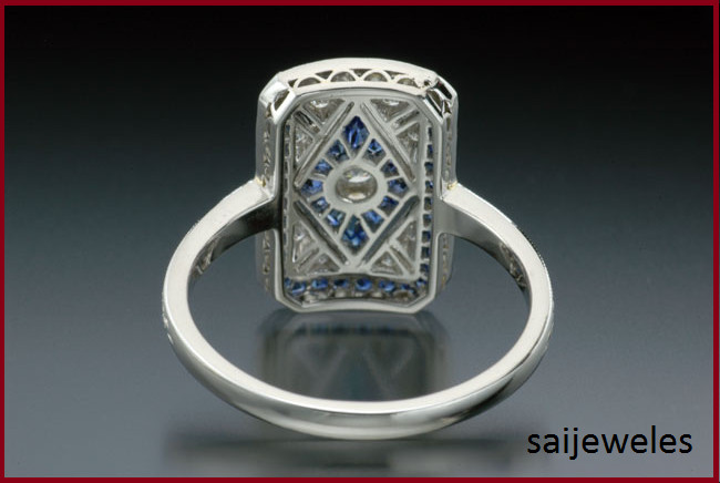 Lab-Created 1CT Round Cut VVS1 Diamond Vintage Art Deco Ring 14K White Gold FN