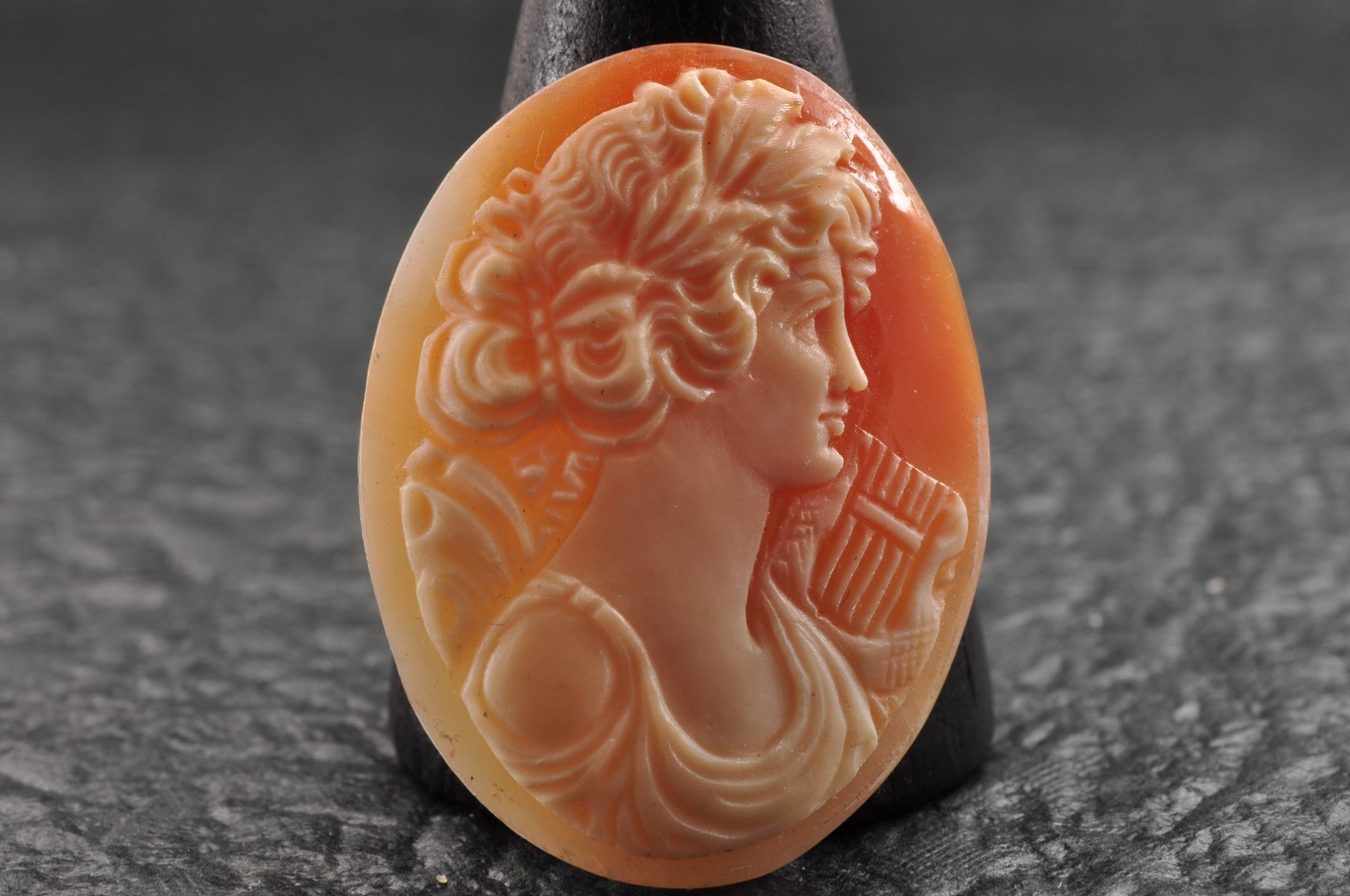 10 items , vintage shell cameo White and brown color (Total 206.0ct) with case.