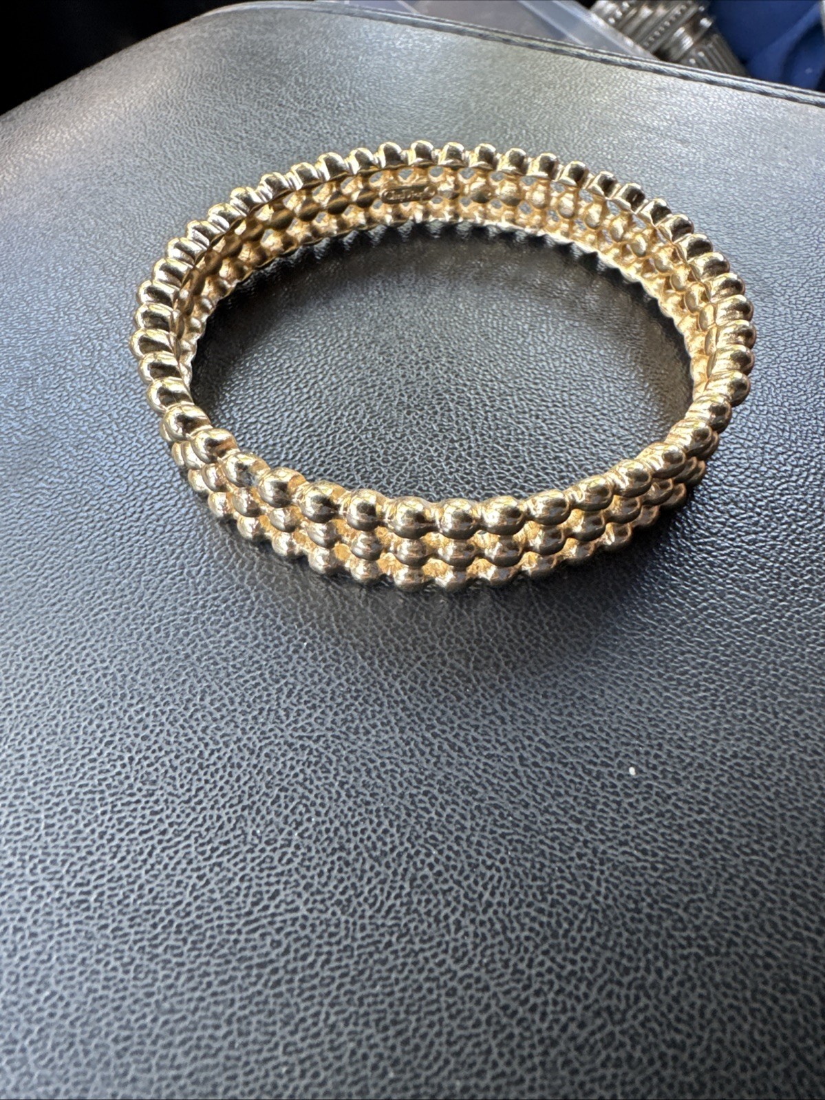 Christian Dior Gold Plates Vintage Bracelet