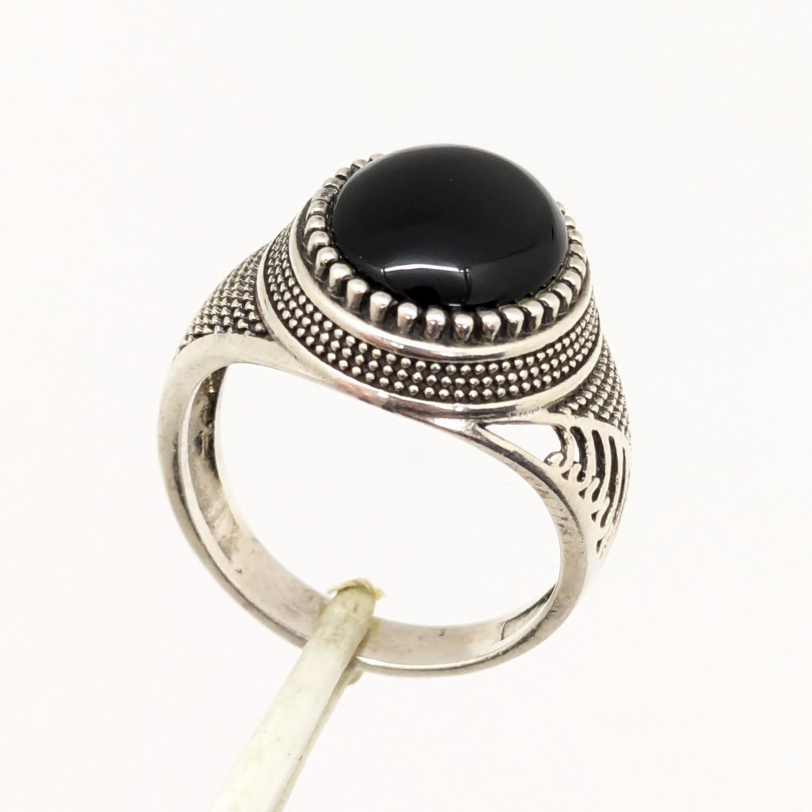 Vintage Luxury RING Silver 925 with Big Bright Stone -size: 9US (19mm), 6.2g| #6