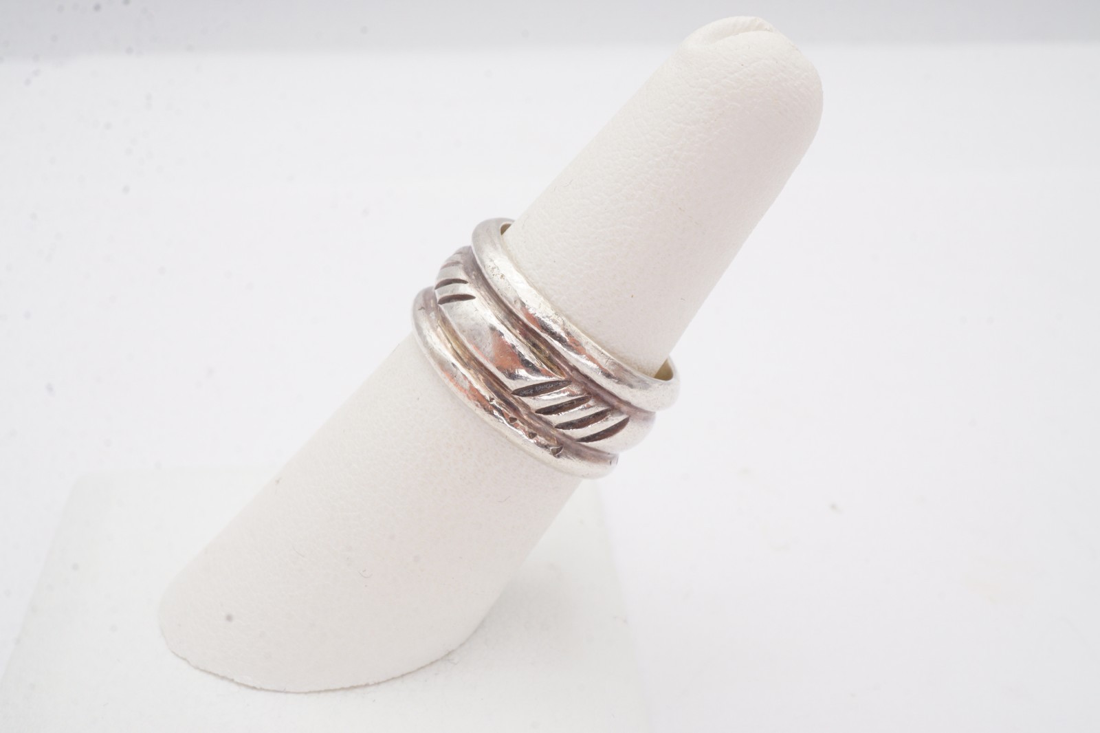 Vintage Sterling Silver 925 Ring Size 6.75 Textured