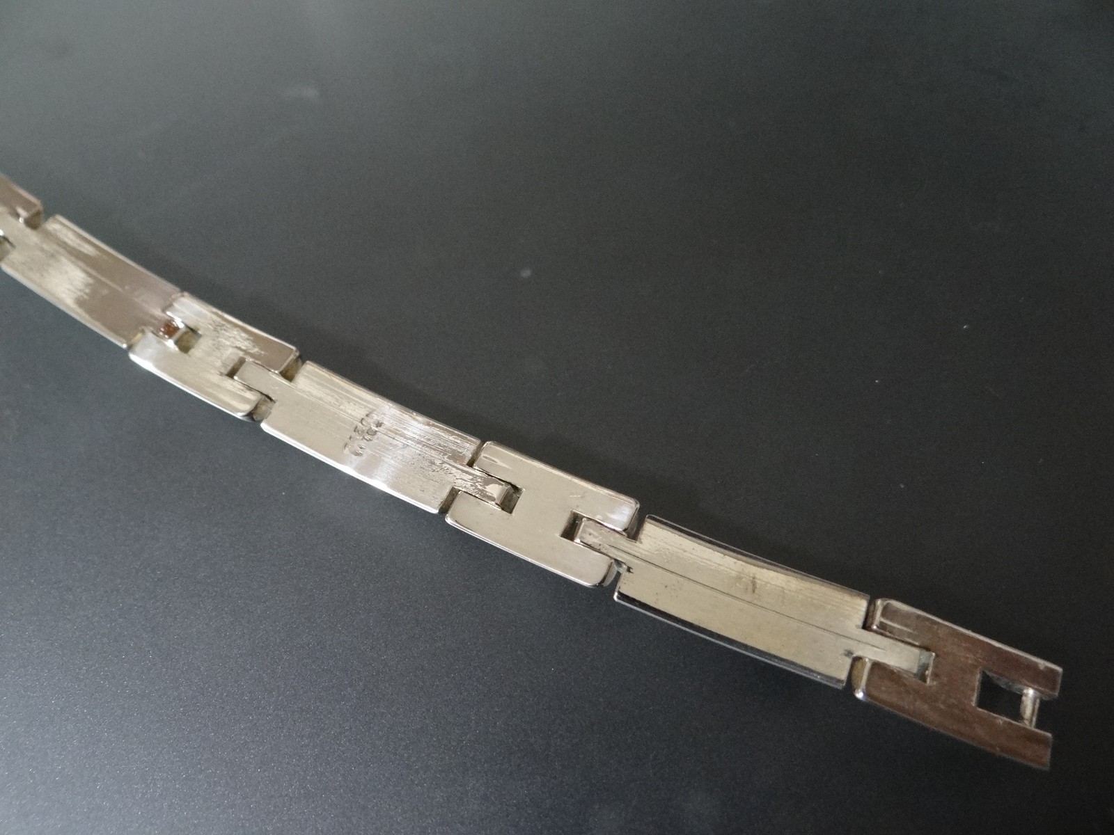 Vintage 925 Sterling Silver Panel 7″ Bracelet 30g