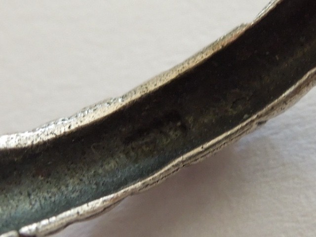 Vintage Ring Silver Verified Dragon Hallmark Unreadable 5.0 g/Size 56