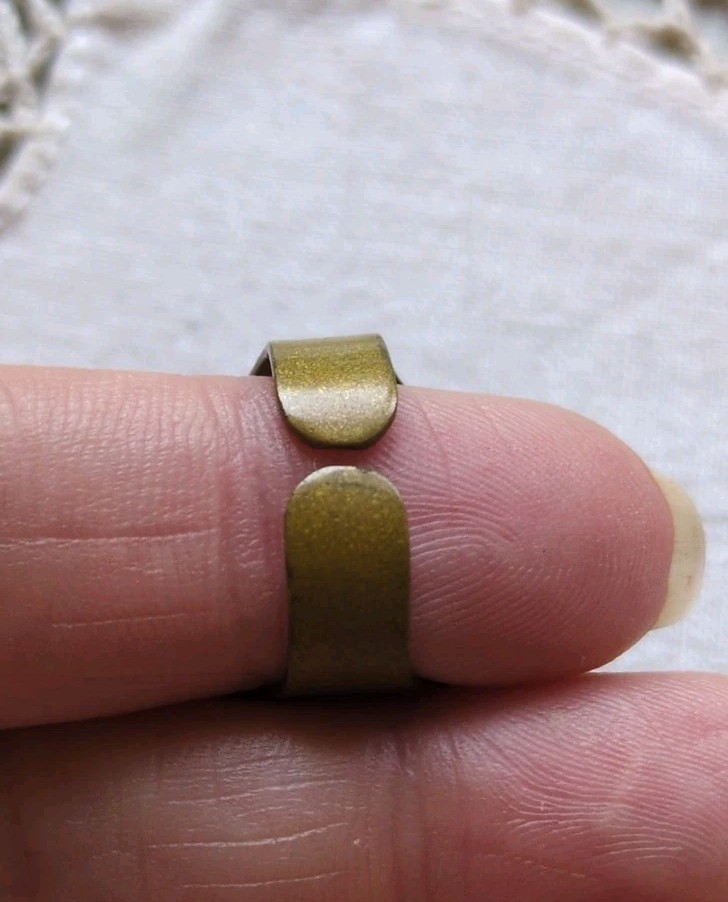 Vintage Made In West Germany Faux Jade Brass Ring Adjustable Size 5