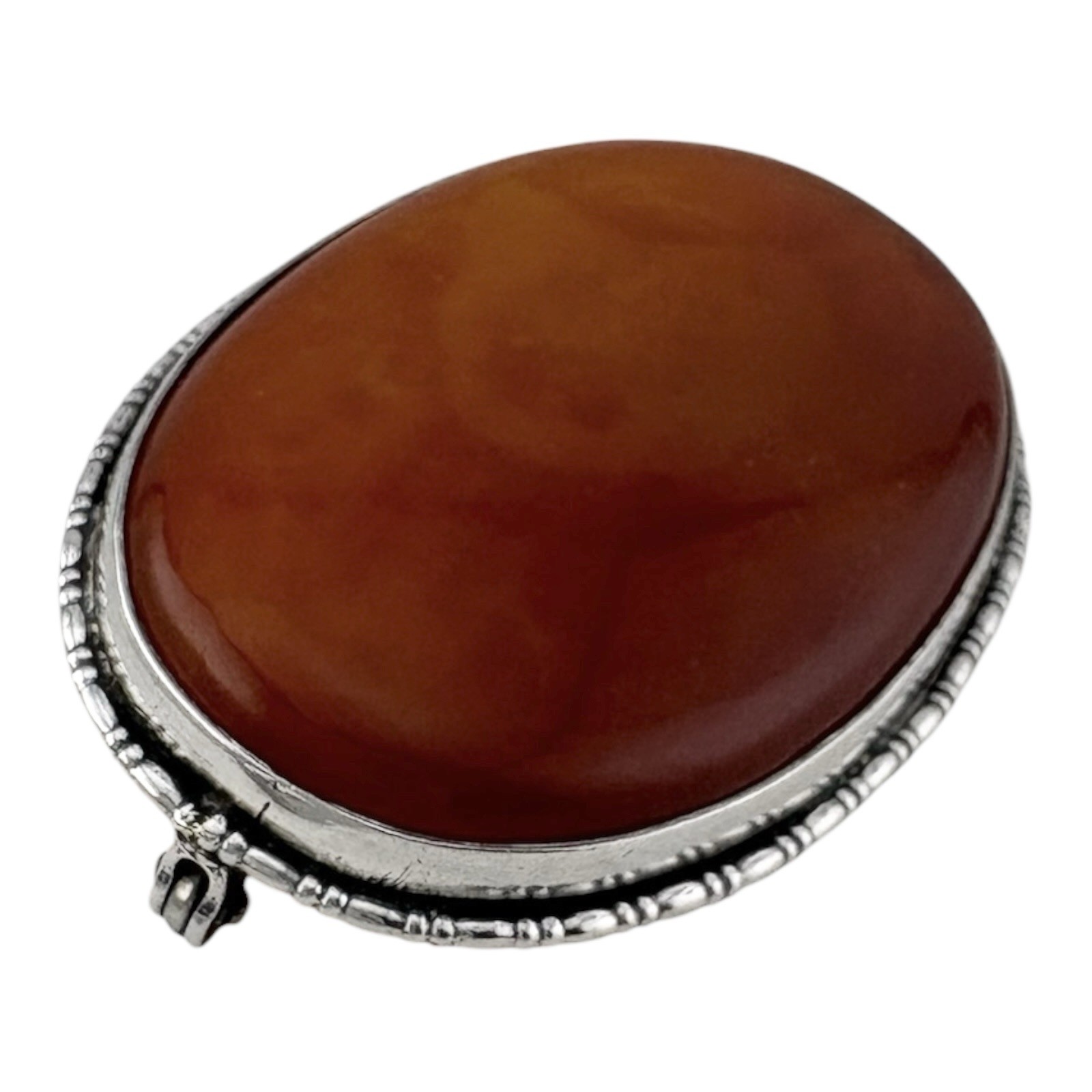 Antique Scottish Agate Brooch Lot of 3 Sterling Silver Mounted Pebble Brooches