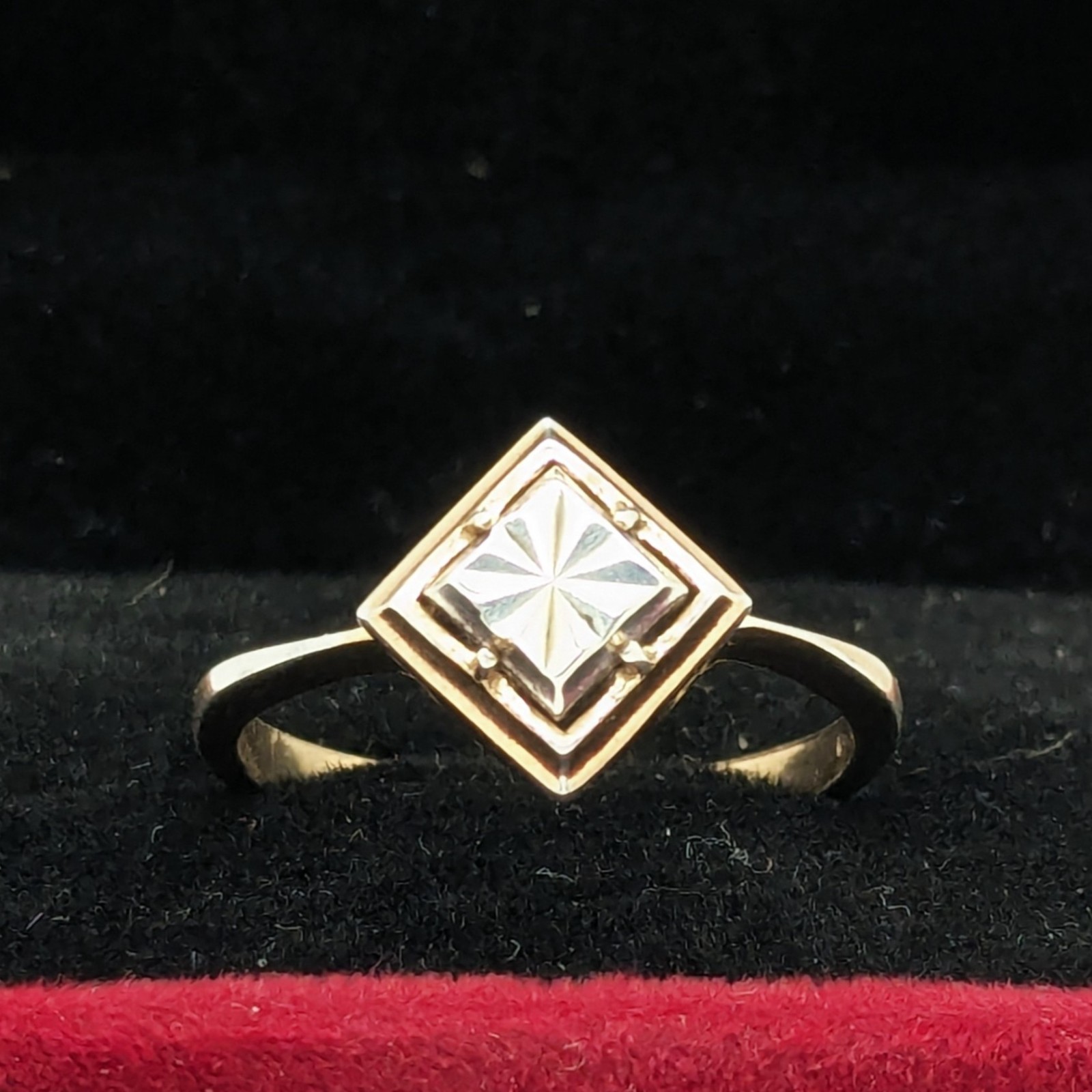 Vintage Elegant RING Silver 925 with bright pattern -size: 7US (17.5mm)| UA #132