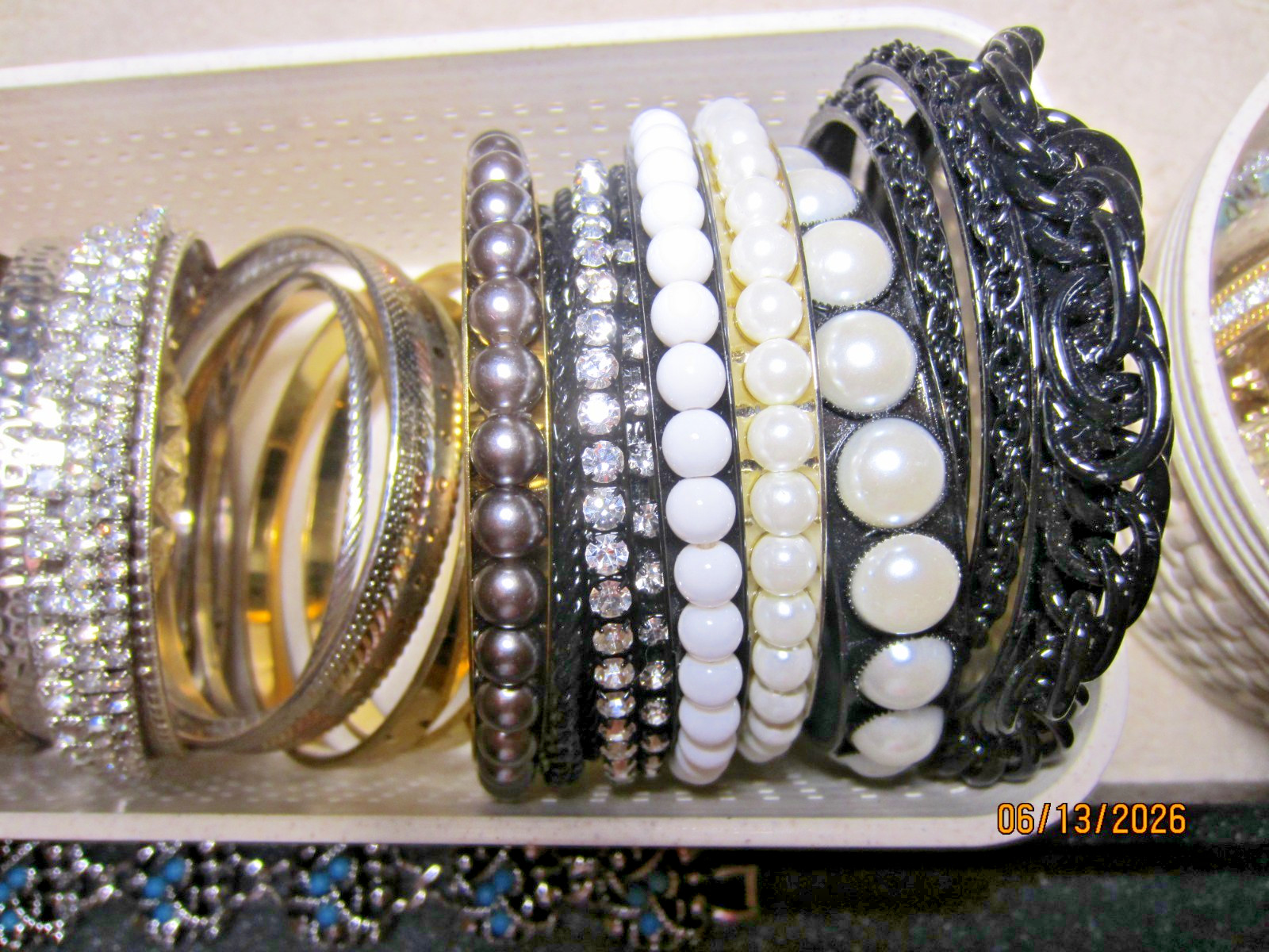 Mixed Lot ALL Bracelets Vintage/Modern Bangles Gemstone Wrap Signed Rhinestones
