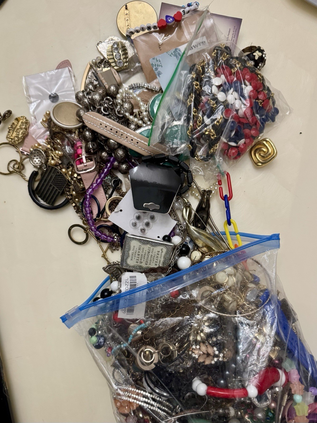Huge 10 lbs Lot + vintage + Modern jewelry + Craft pieces + Harvest + DIY