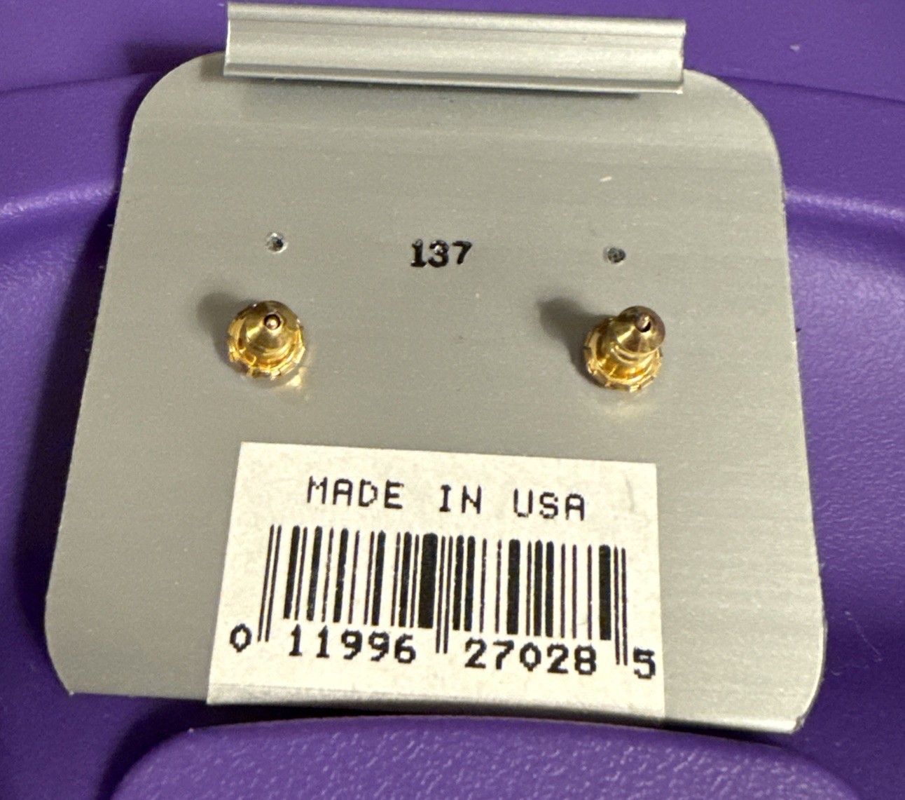 1928 Brand Nickel Free Gold Tone And Black Earrings 14k Gold Filled Posts 20728