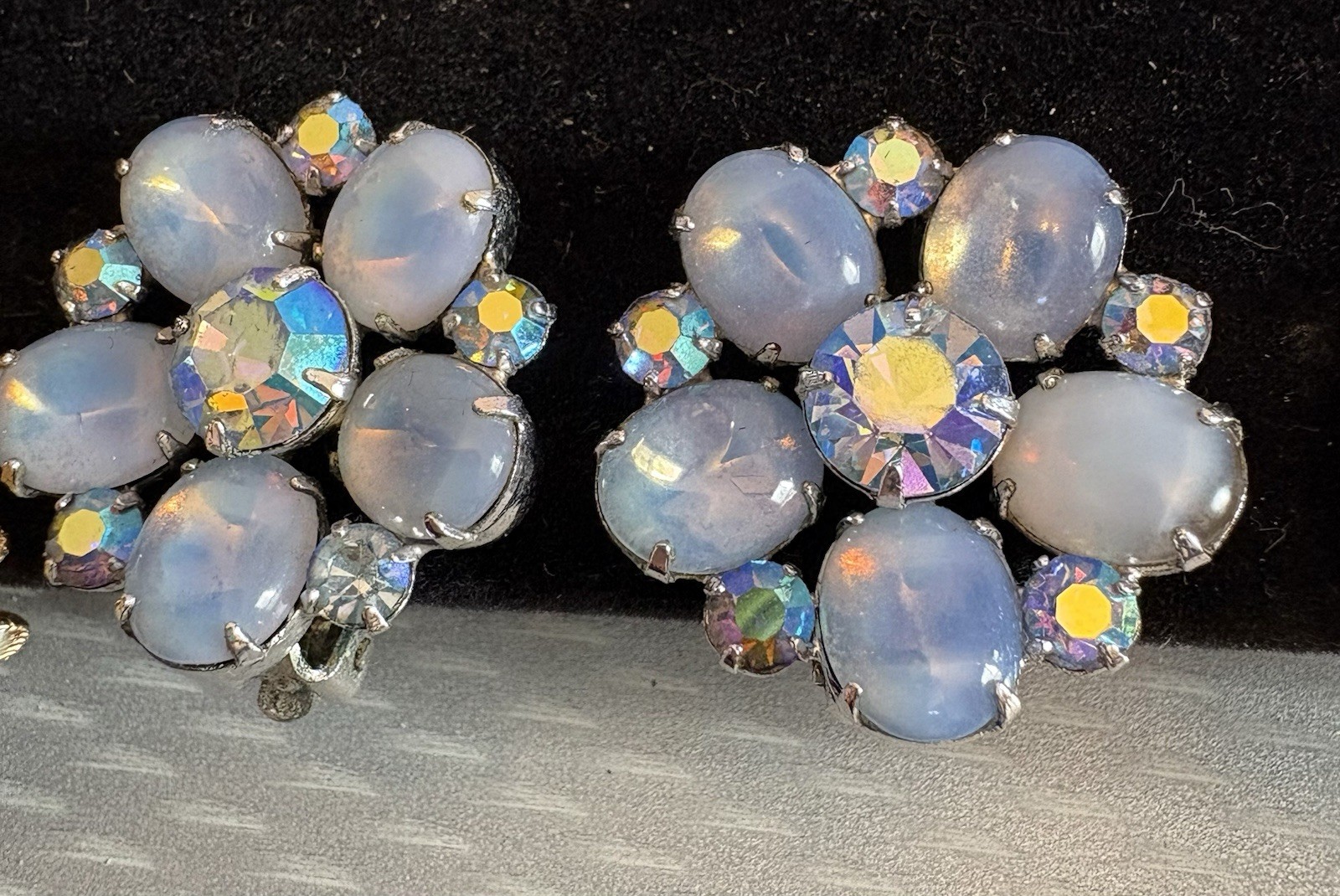 Vintage Designer Clip Earring LOT 5 Pair Signed Kramer Lisner Coro Golan ODLR