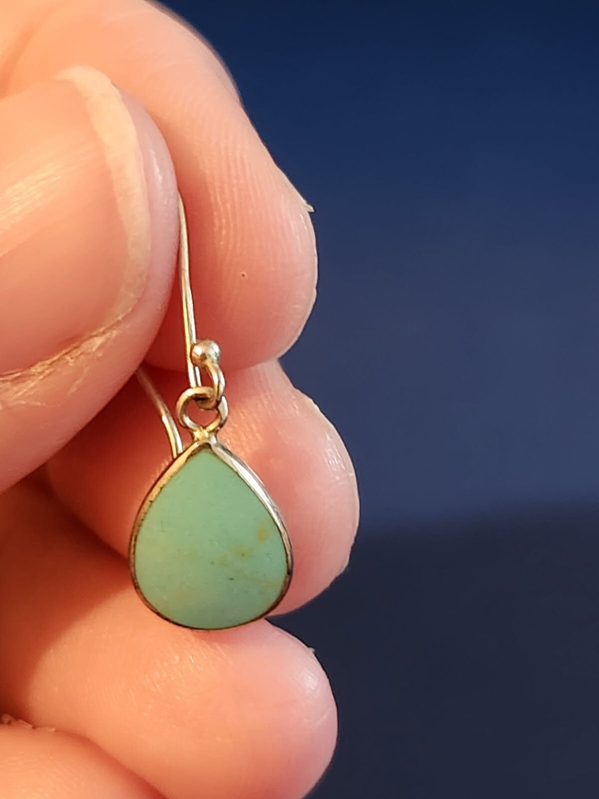 Sterling Silver Turquoise Dangle Earrings