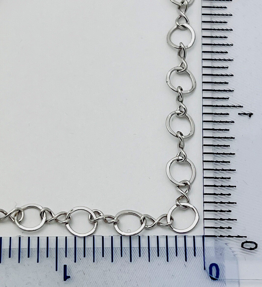 DaneCraft Tarnish Free 925 Sterling Silver 4.2 Gram Circle Link Necklace 16”