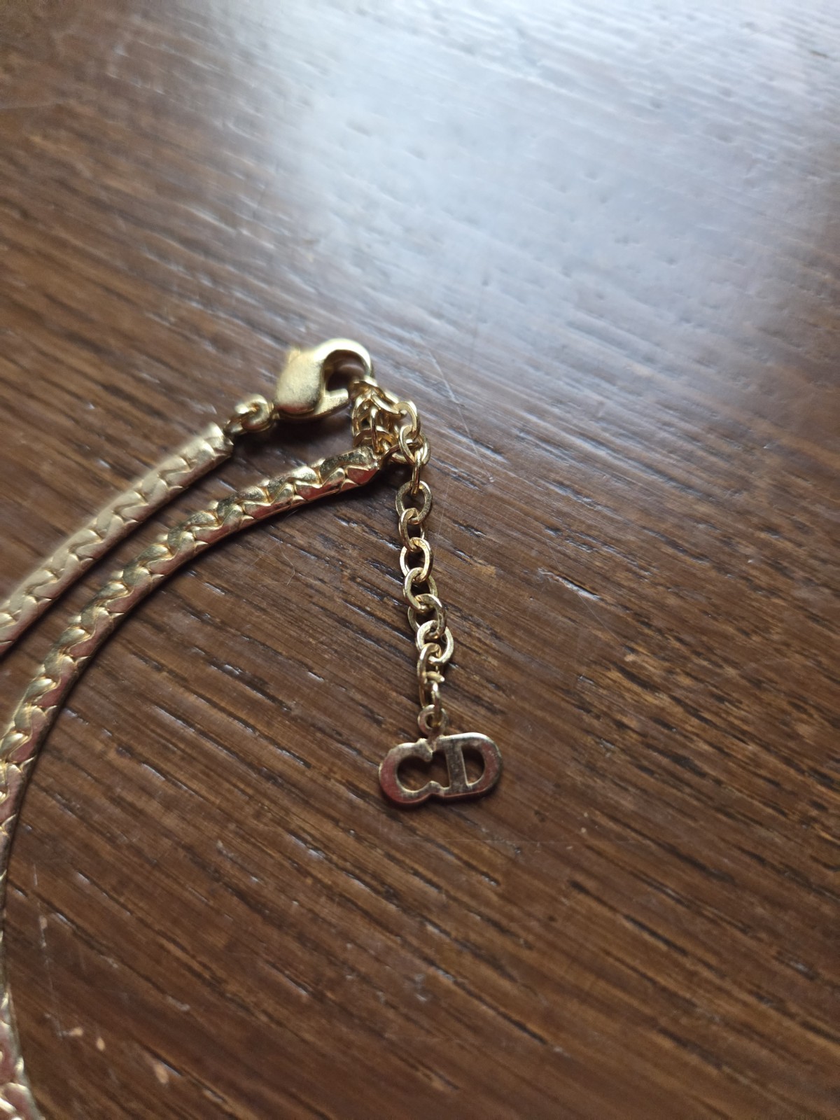 Christian Dior Vintage Heart Necklace Gold-tone, 1980s-era