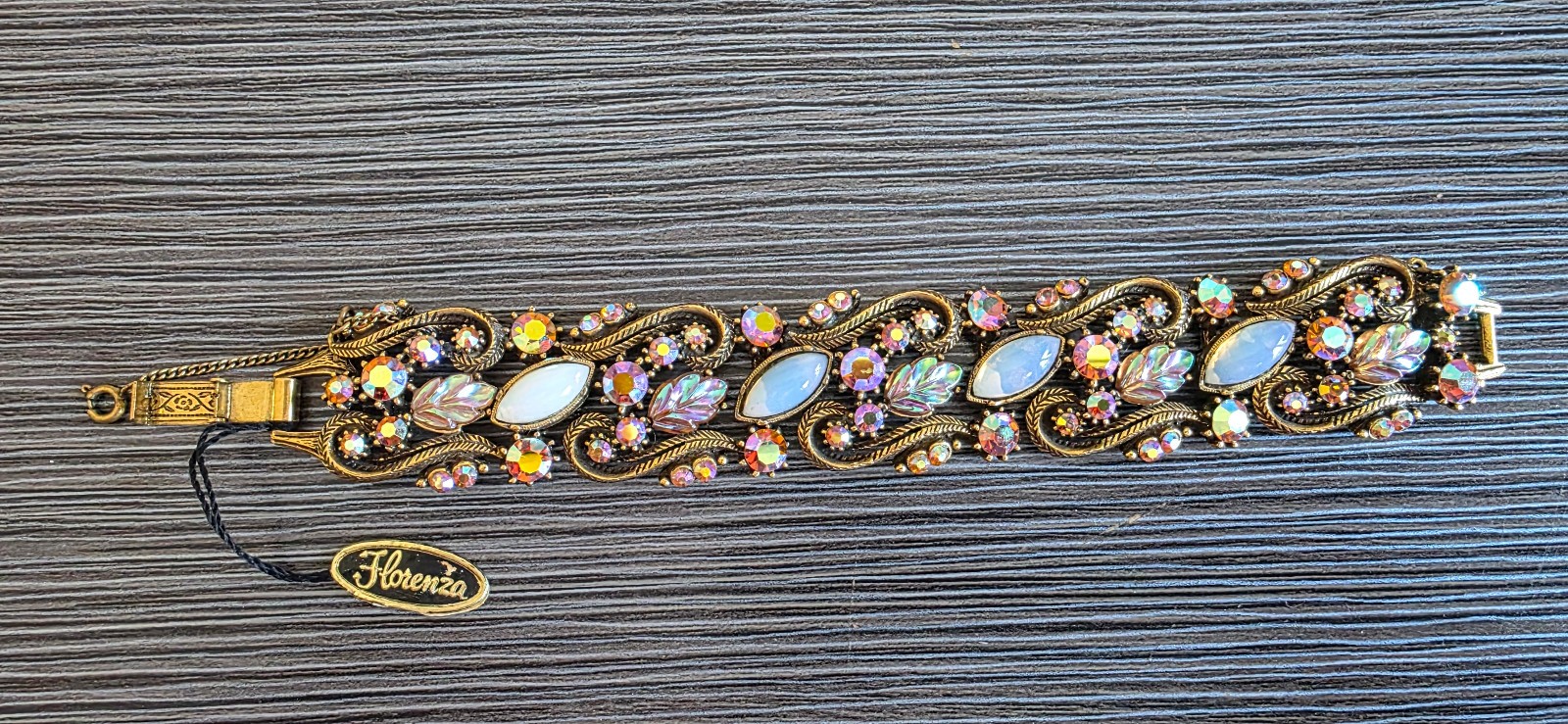 Gorgeous Signed Florenza Ladies Bracelet (With Retail Tag) AND Brooch
