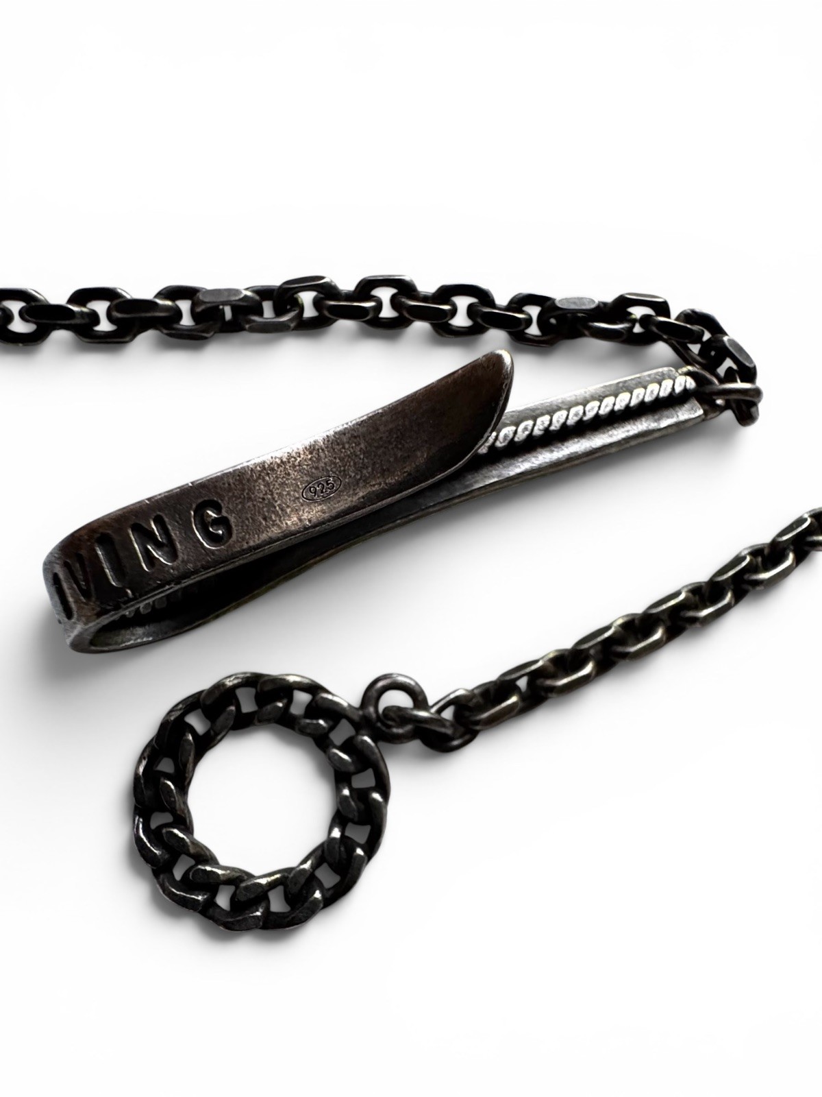 Diesel For Successful Living 925 Marked Charm Necklace Crown Pendant Y2K Mens