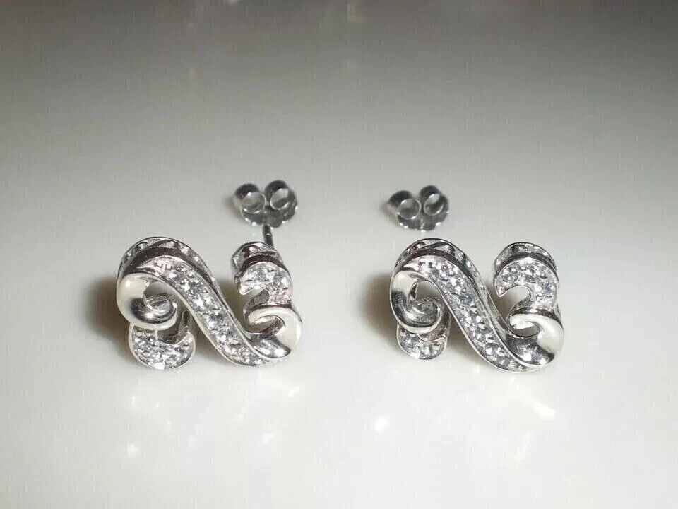 Art Deco Style Lab Created Diamond Any Occasion Wear Earrings 14K White Gold FN