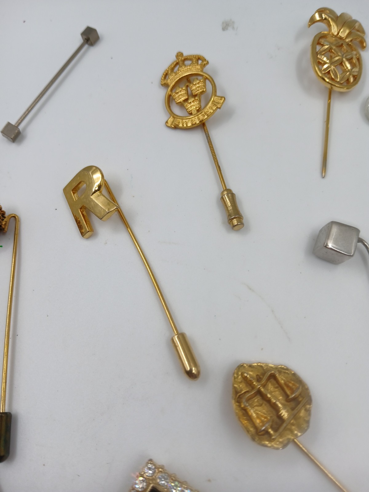 Wholesale Lot of Assorted Vintage Hat Pins. Lady Bug. Rhinestones and More