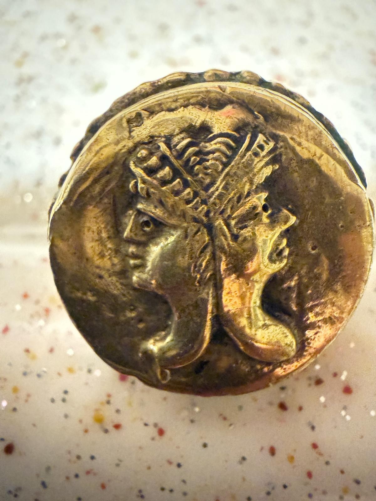 Vintage Ring, Two-Face God Janus