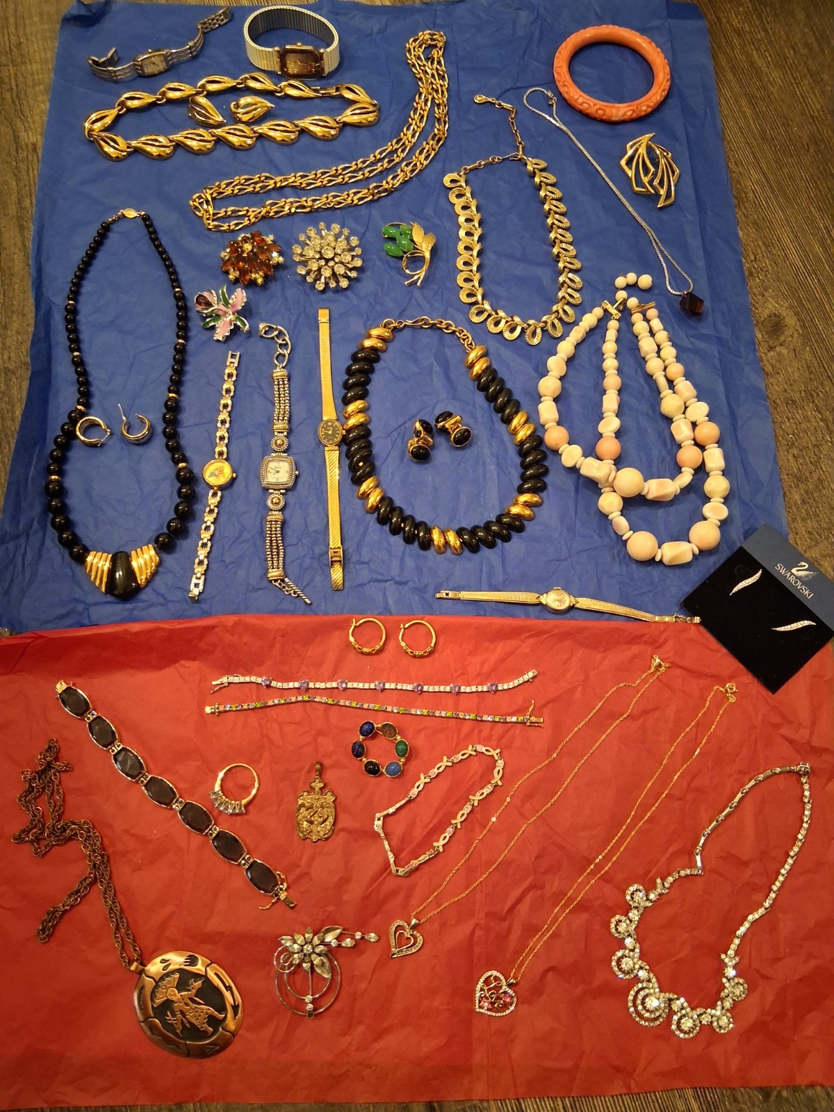 Vintage Jewelry. Monet, Napier, Coro, Givenchy, Joan Rivers, Ora, Bulova, Etc