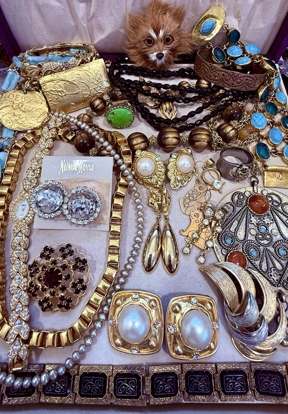 Vintage Antique Jewelry Lot! Rhinestones! Givenchy, Trifari & More! Rare!