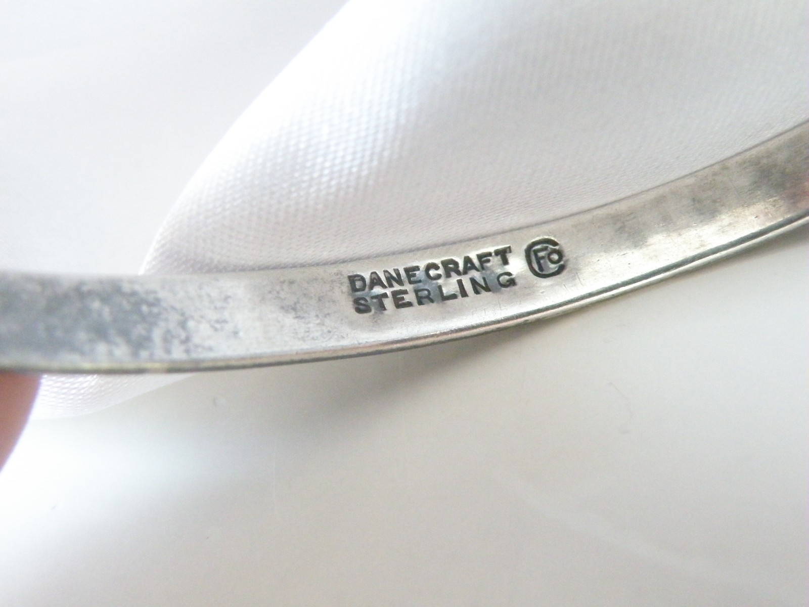 Vintage Sterling Silver 925 Rare Danecraft Felch Slip on Bracelet 7.5″