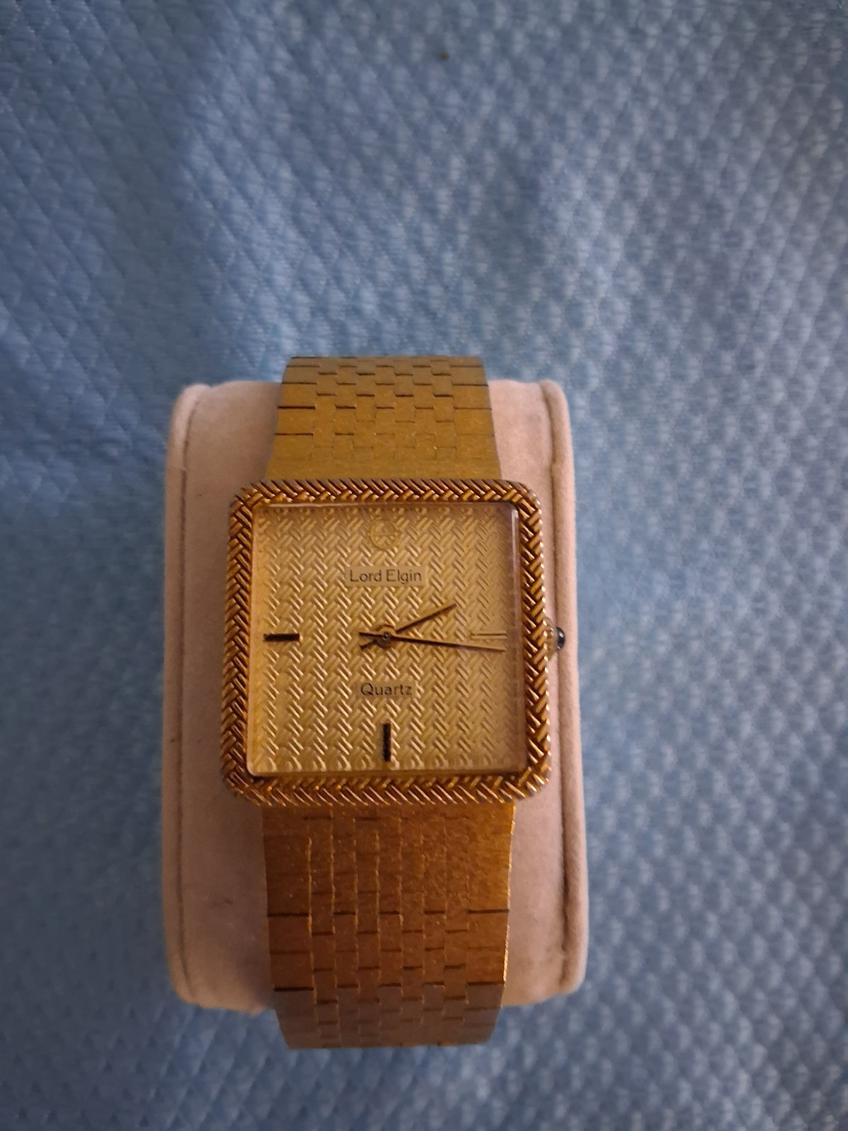 Lord Elgin Quartz Watch Gold Tone Vintage