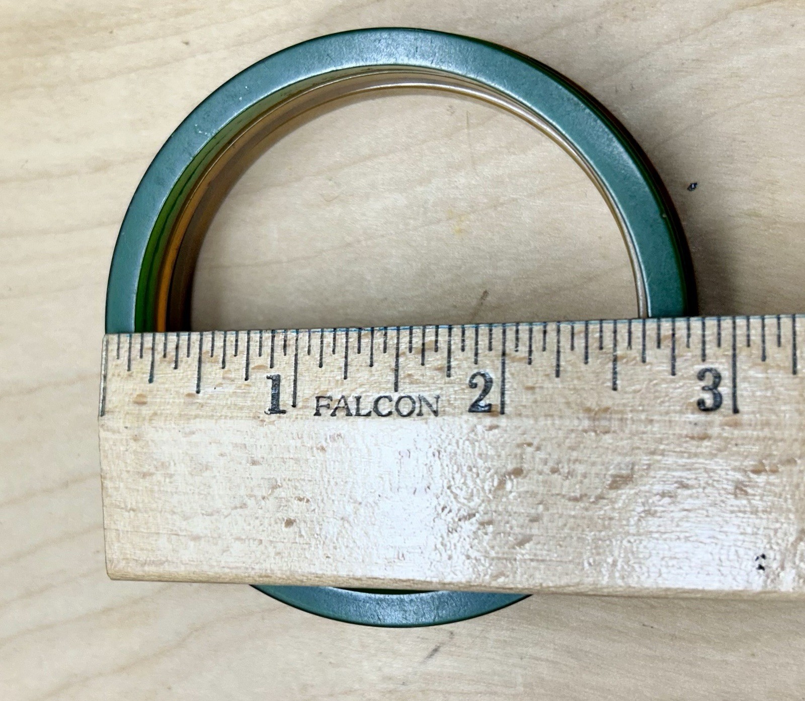 5 Vtg Tested Bakelite Thin Stackable Bangles Green, Orange Marbled Mid Century