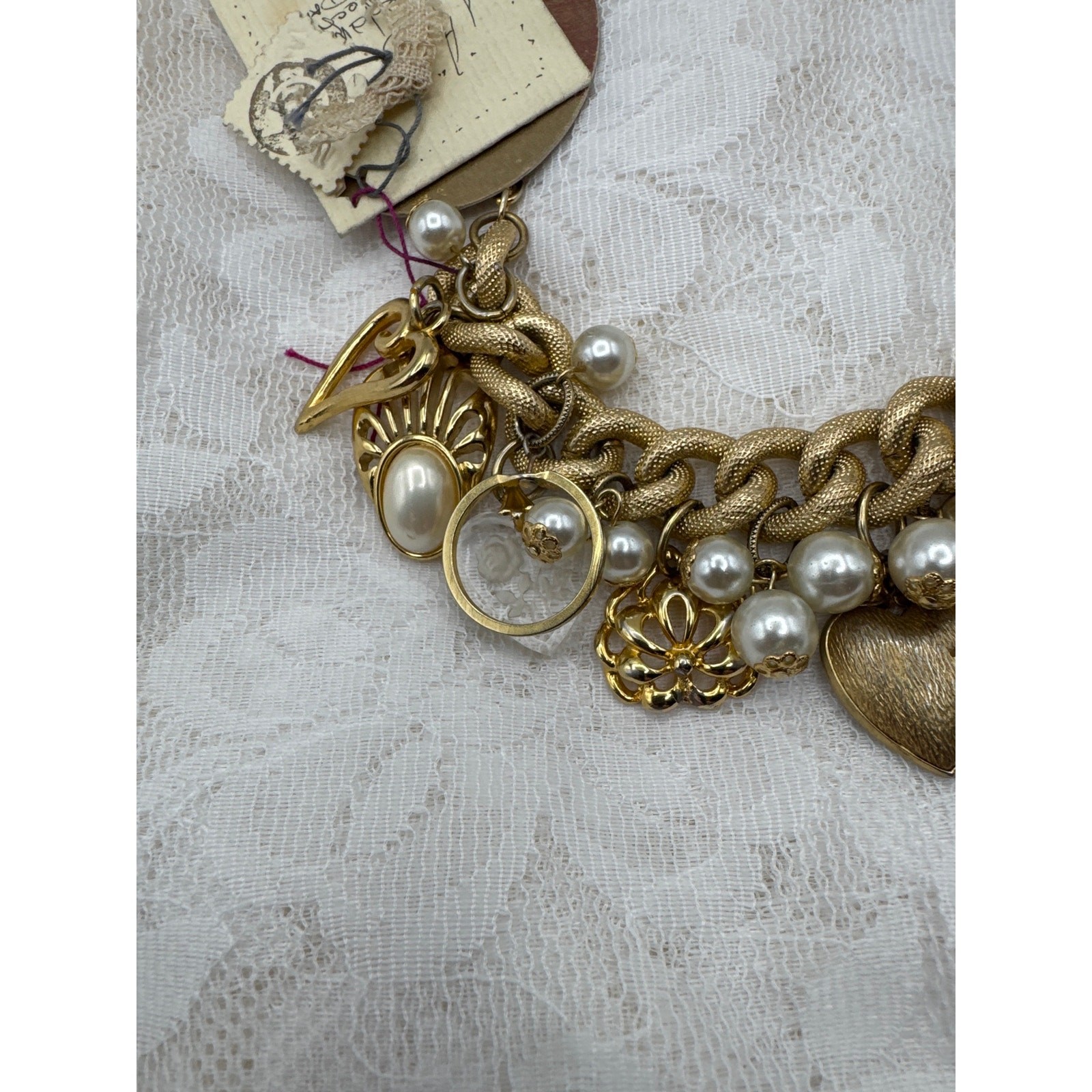 Artisan Crafted Repurposed Jewelry Charm Bracelet Upcycled Junk Loaded Style