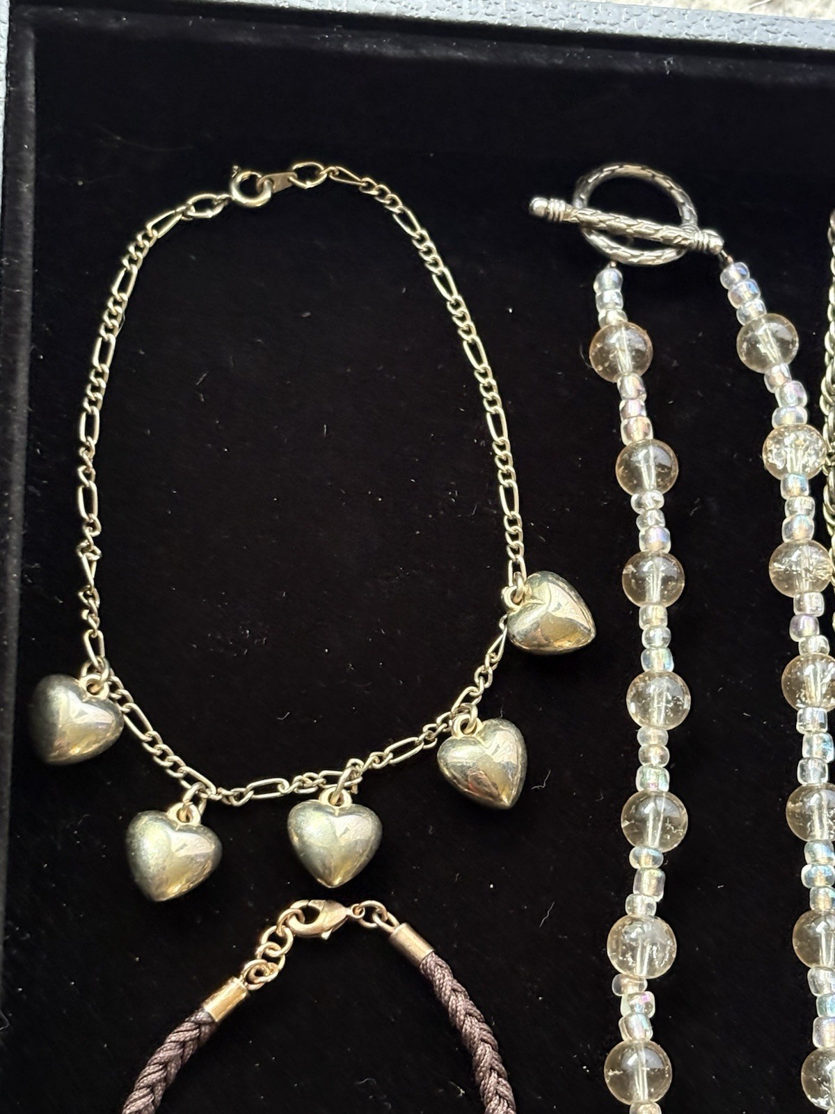 VTG Modern Mix Jewelry Lot Natural Stones Gold Tone Rhinestones All Wearable