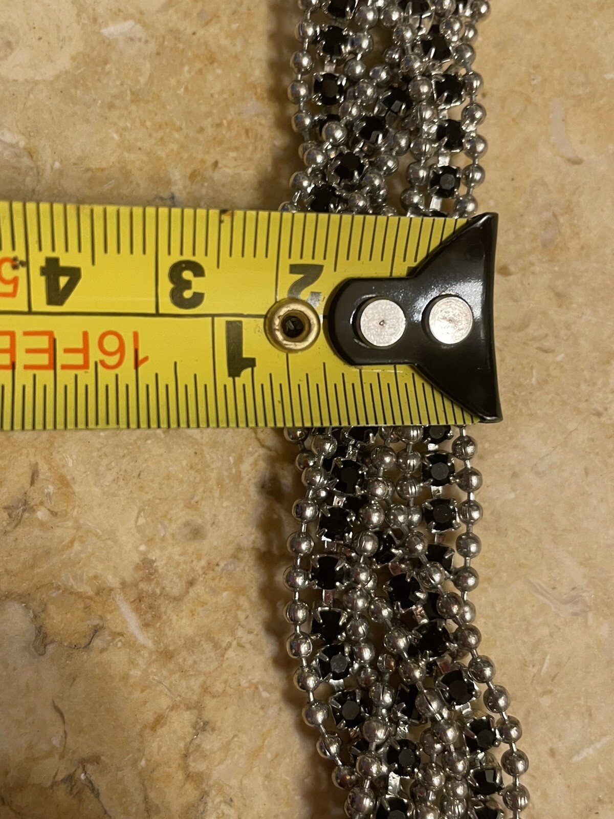 Poggi Paris Wide Adjustable Rhinestone Bracelet. YES! THAT SPARKLE IS REAL!