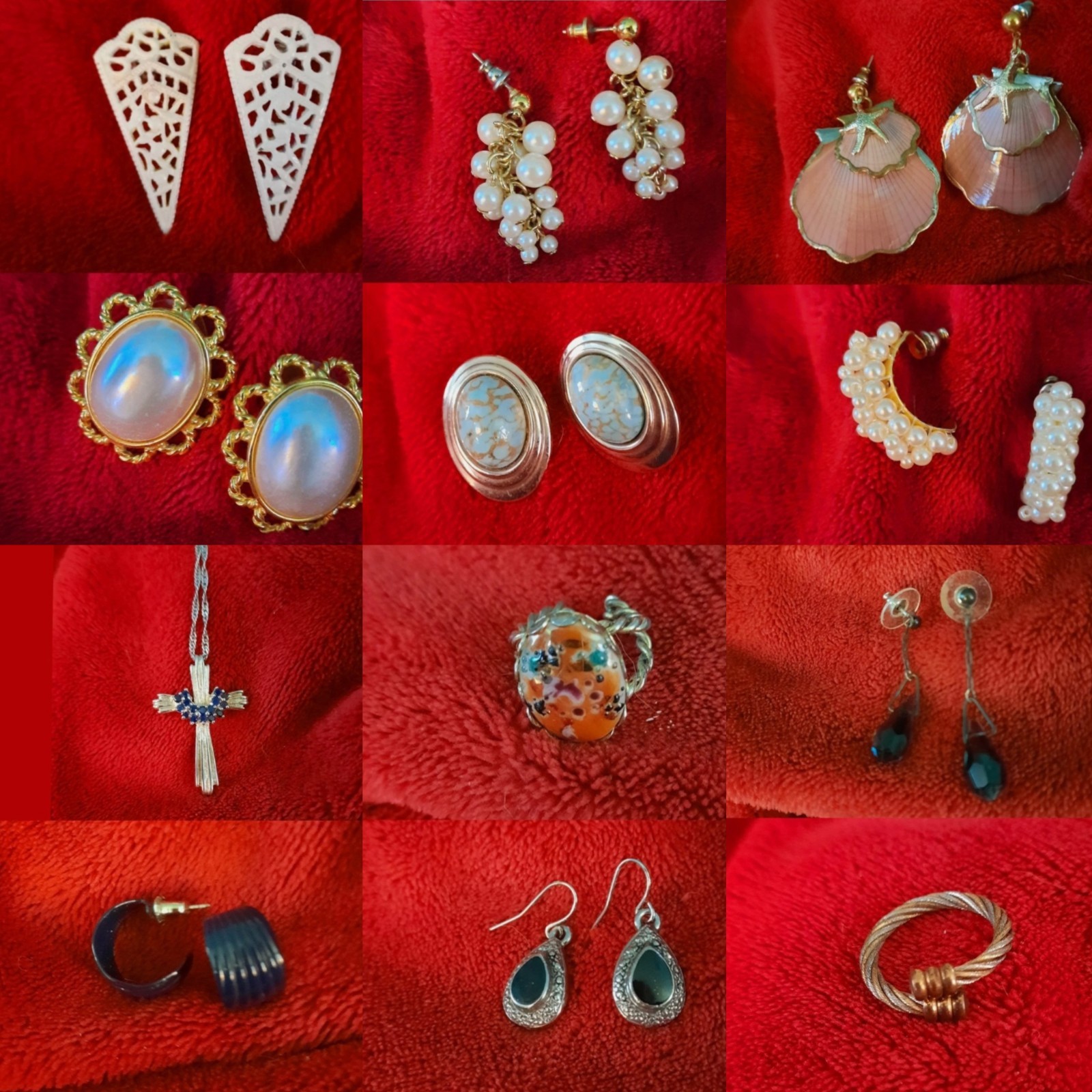 vintage costume jewelry large lot all wearable